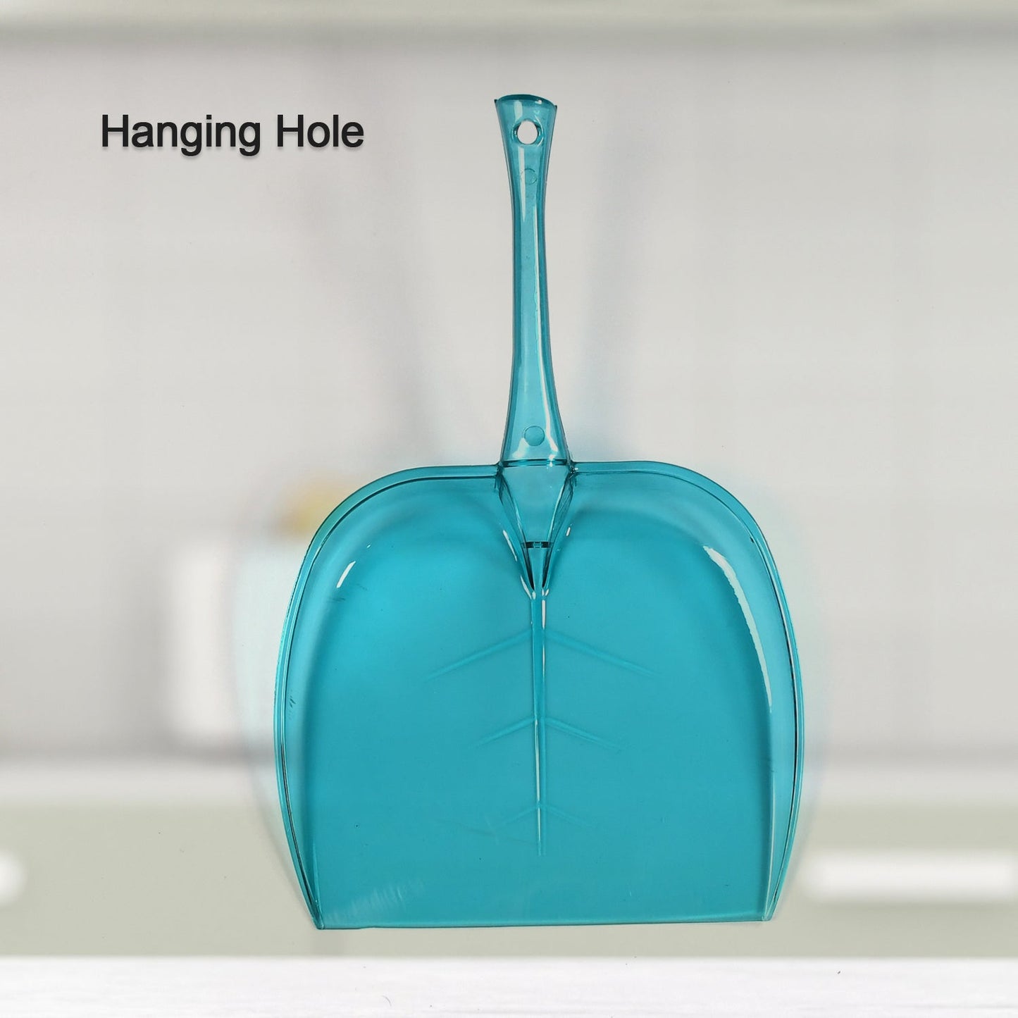 Plastic Unbreakable Dustpan with Long Handle, Large Size for Home & Kitchen (1 Pc)