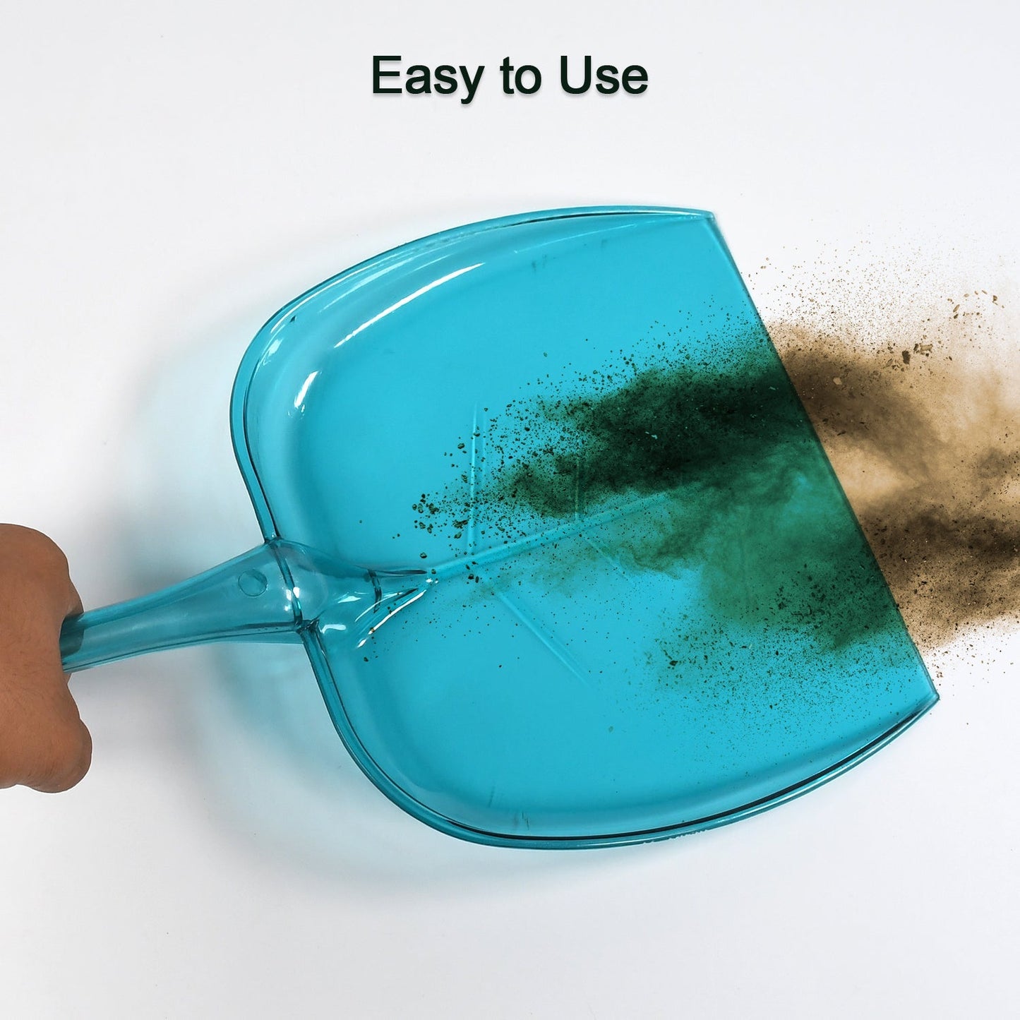 Plastic Unbreakable Dustpan with Long Handle, Large Size for Home & Kitchen (1 Pc)