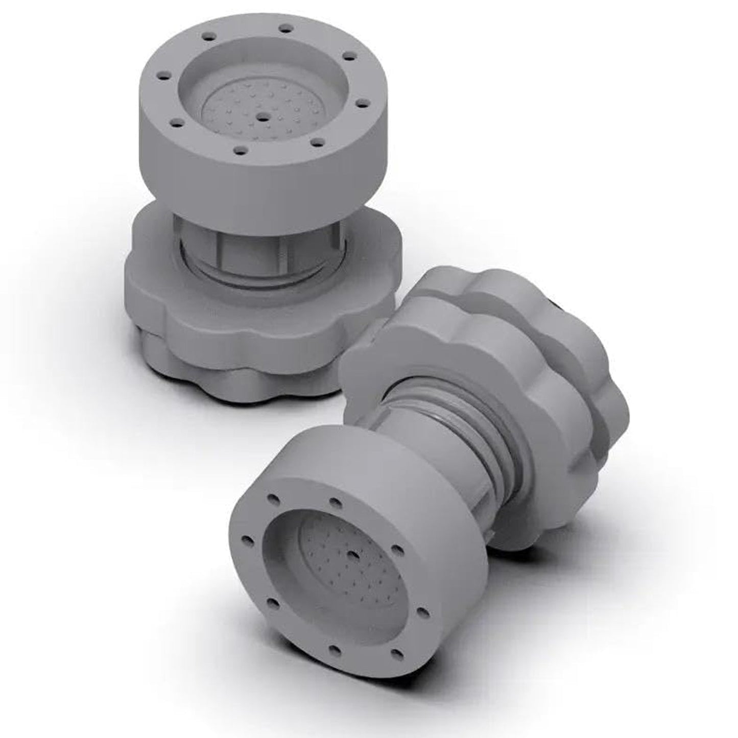 Plastic Washing Machine Vibration Feet , Adjustable Highly Non-Slip Support Anti Vibration Walk Shock Absorber Noise Cancelling Furniture Lifting Base (4 Pcs Set)