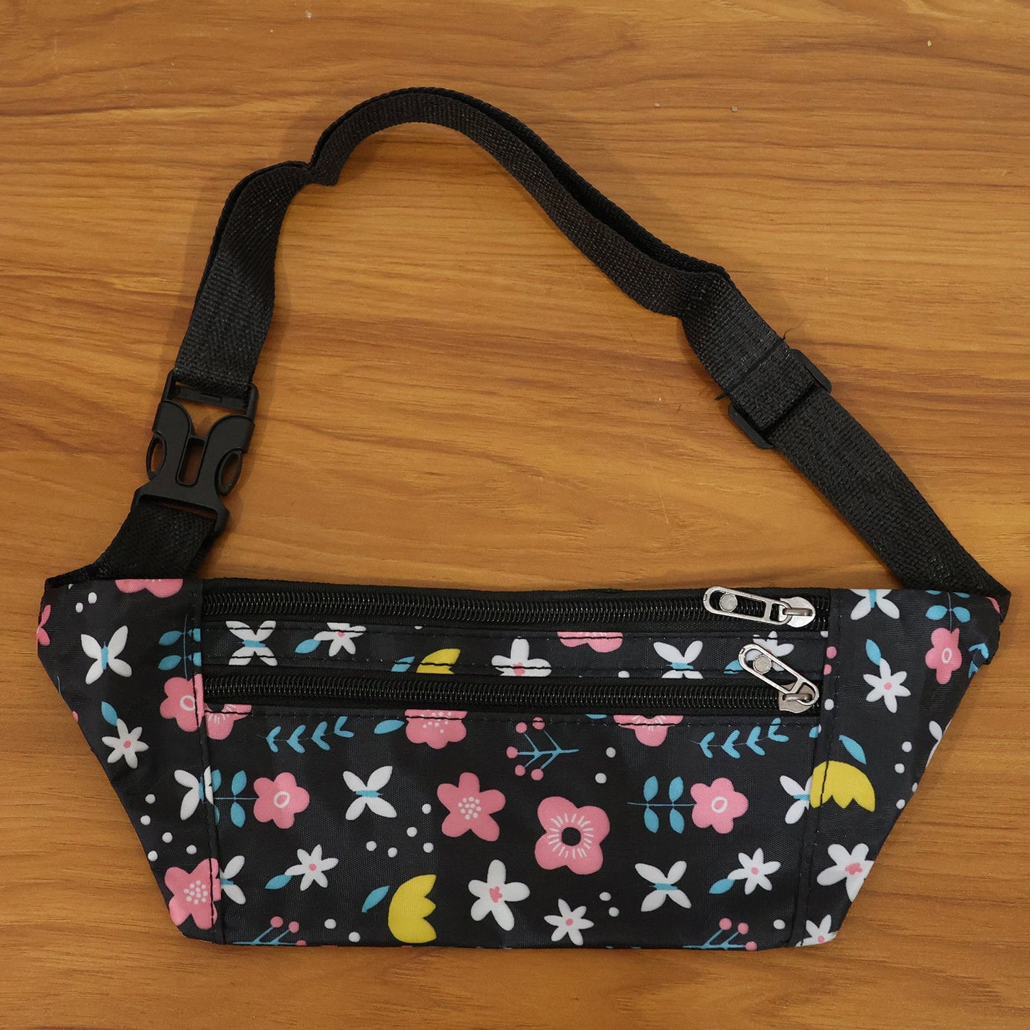 Floral Print Adjustable Waist Bag / Fanny Pack (1 Pc)