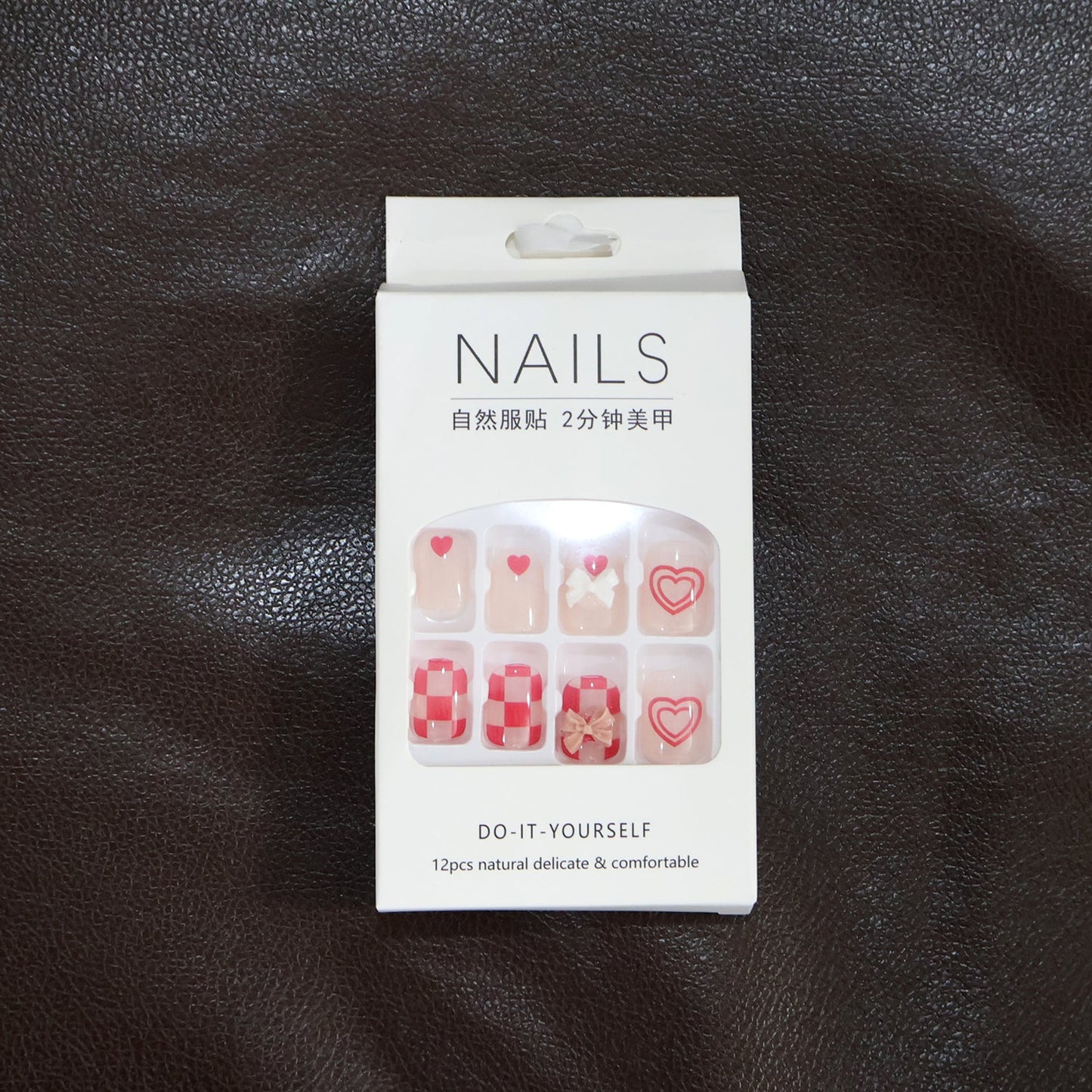 Premium Artificial False Nail Set with Mix Design fake nails - (Set)