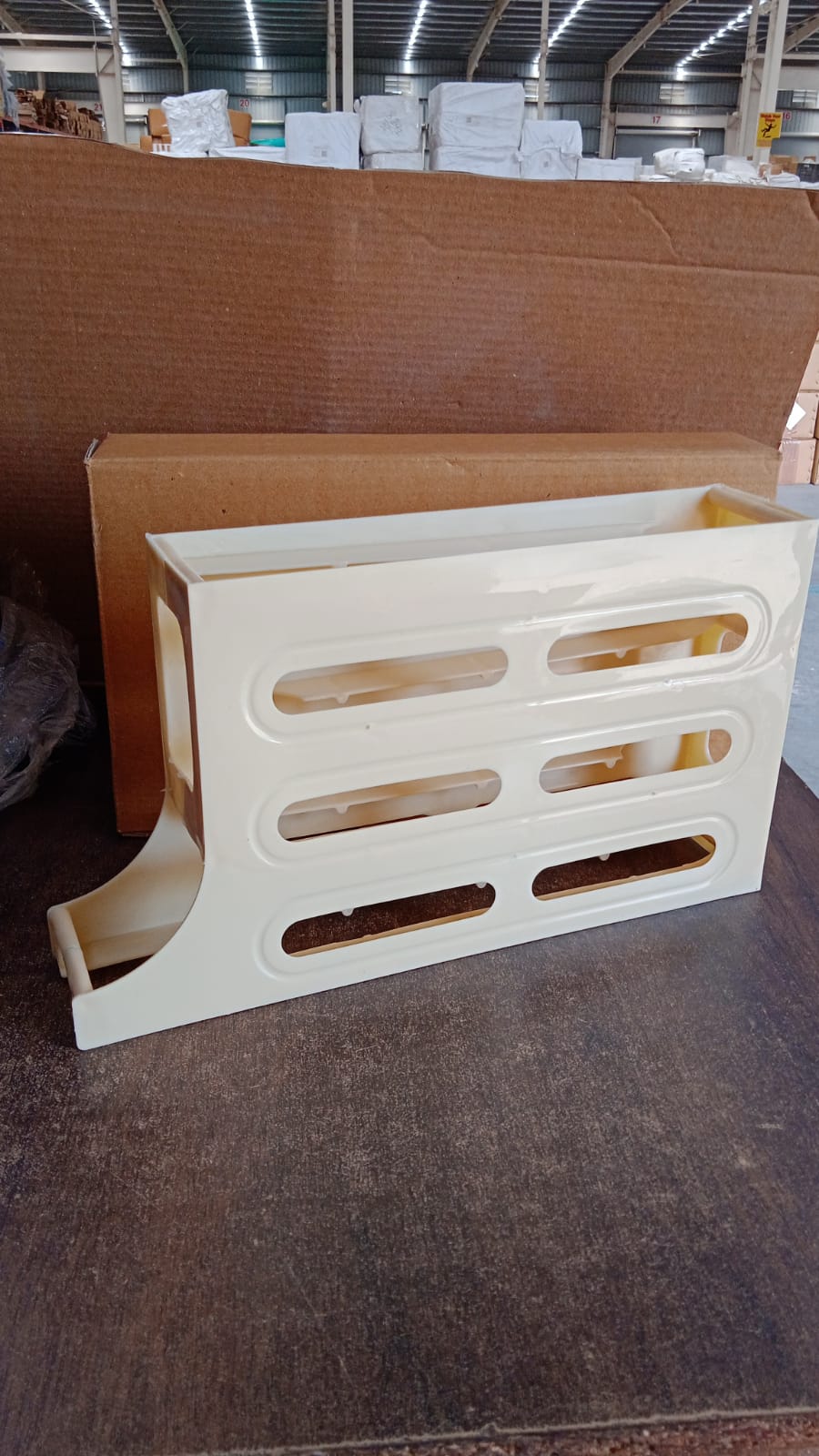 3-Layer Rolling Egg Storage Rack Dispenser (1 Pc)