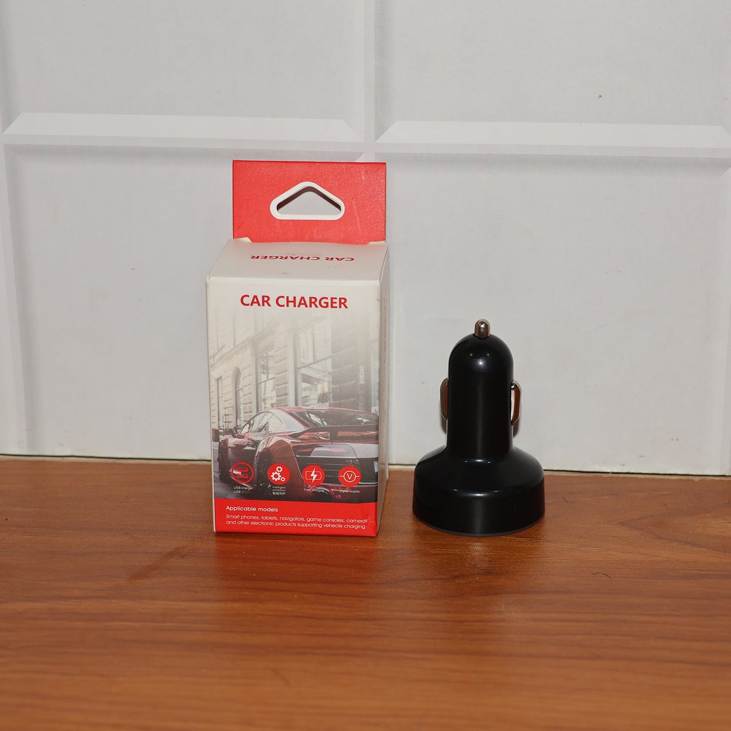 Multi-Port Fast Car Charger for 12V/24V Vehicles – 4-USB Smart Adapter