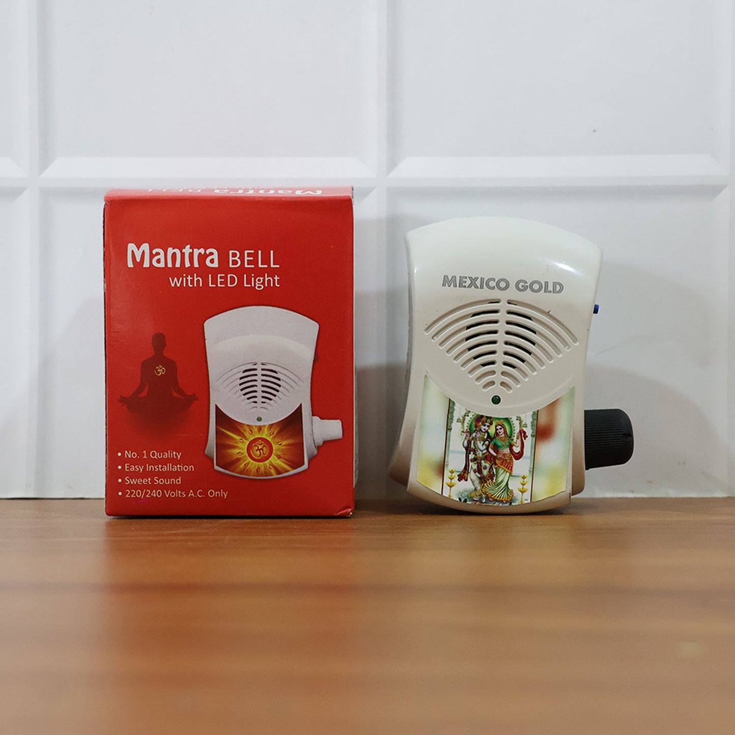 Electric Mantra Bell with LED Light (1 Pc)