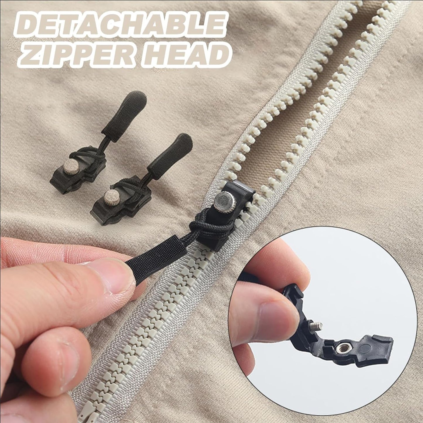 Portable Universal Detachable Zipper Slider (10 Pc / Big)