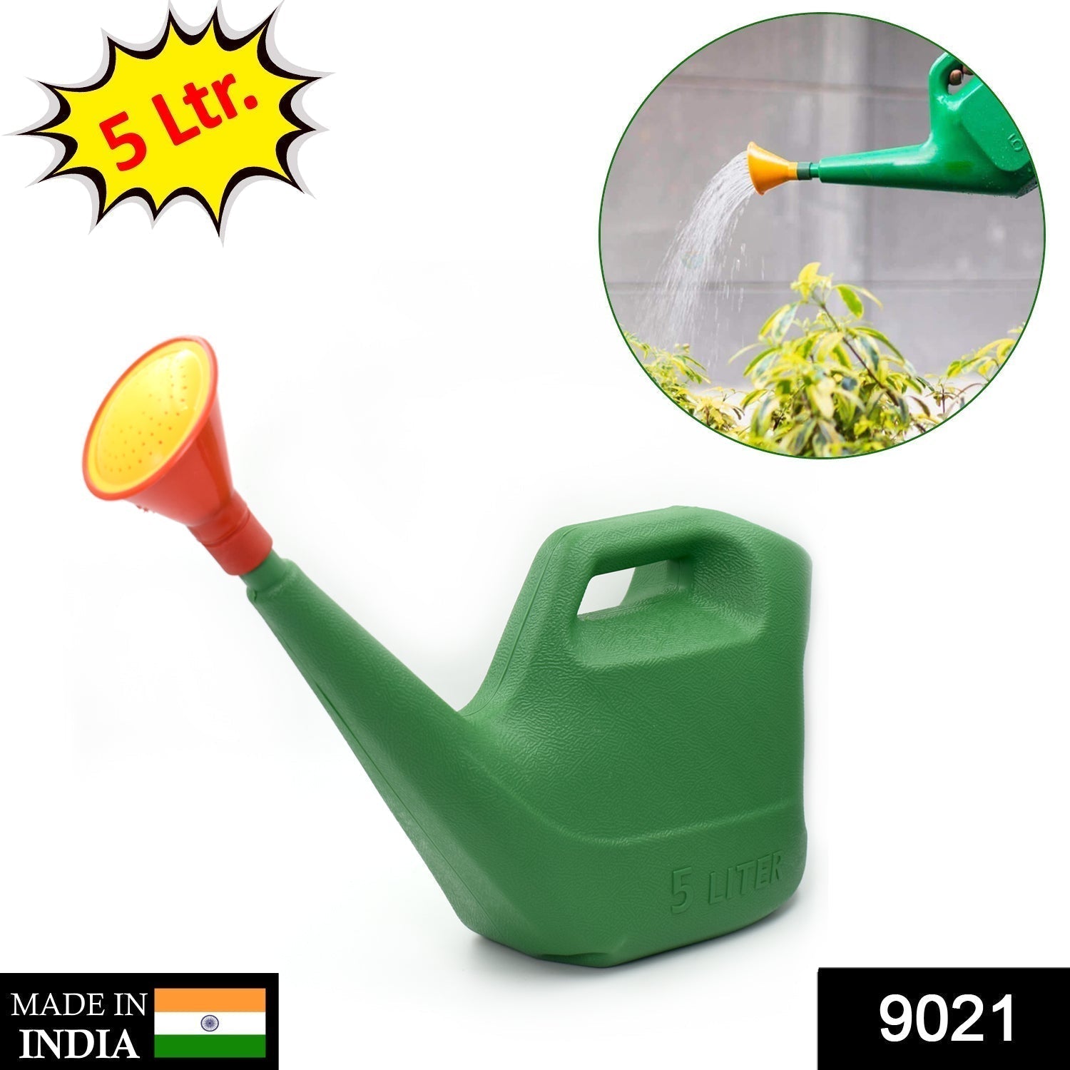 Plastic Watering Can Water Sprayer Sprinkler for Plants Indoor Outdoor Gardening, 5 LTR