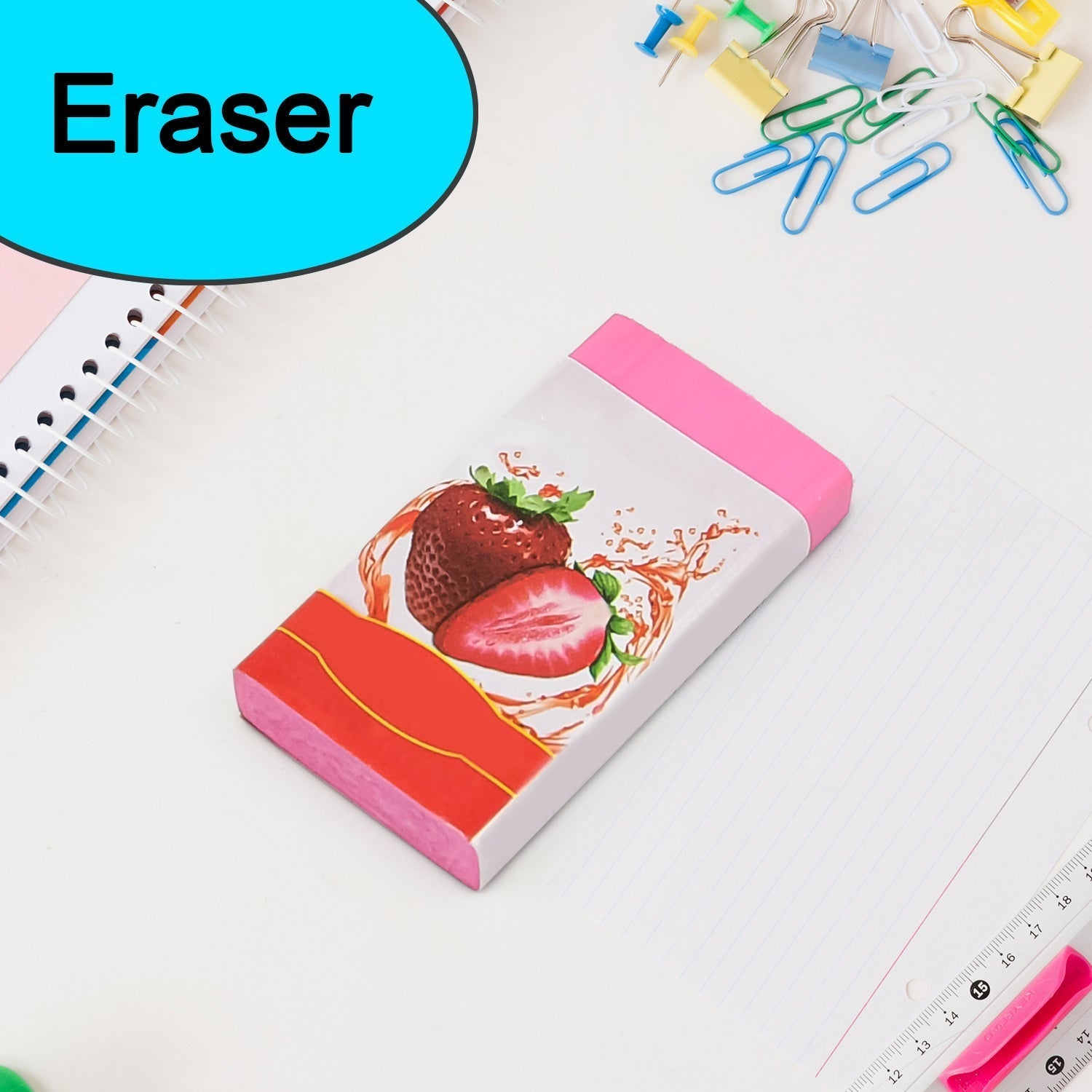 Fancy & Stylish Eraser (1 Pc / Mix Design)