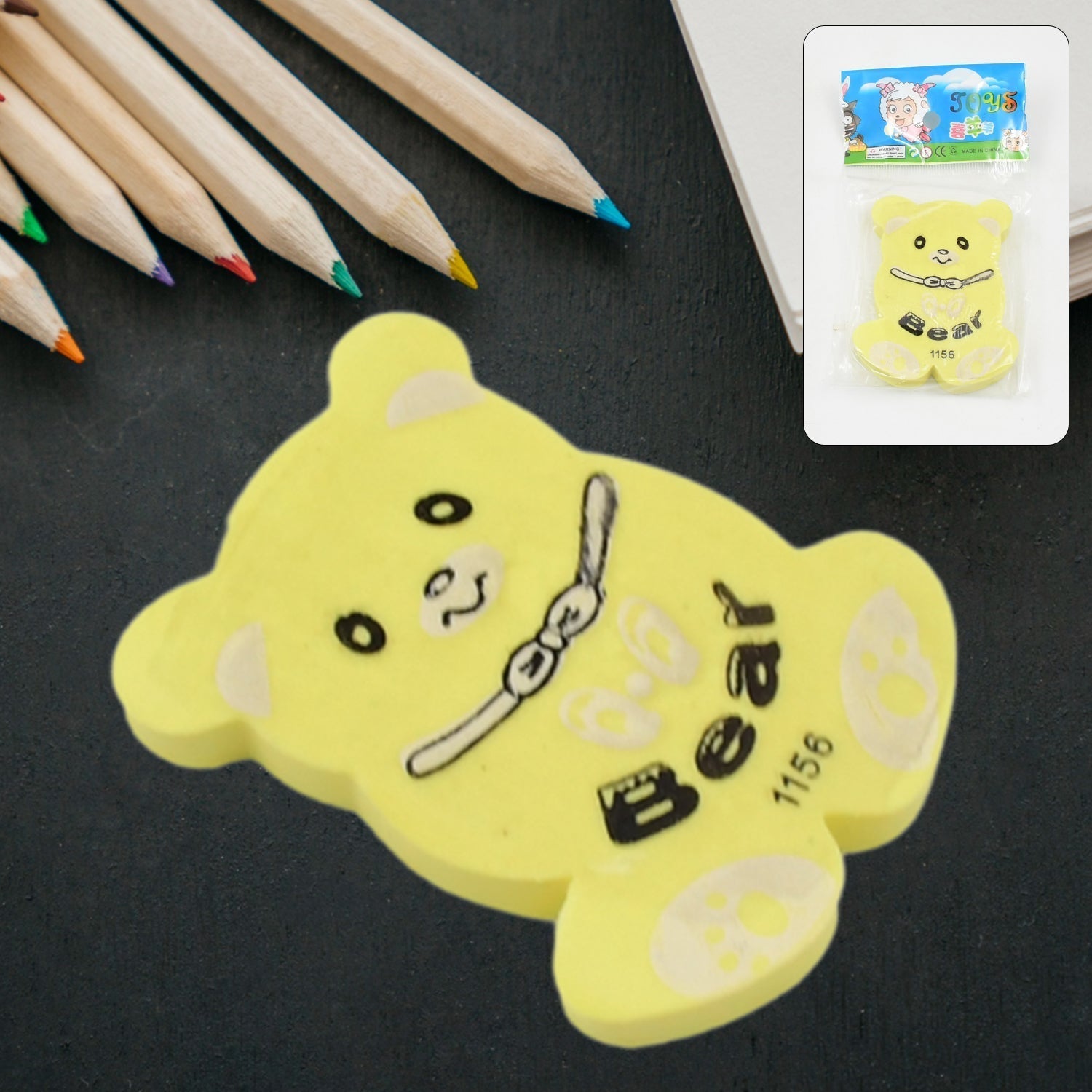 Cartoon Design Eraser (1 Pc / Mix Design)