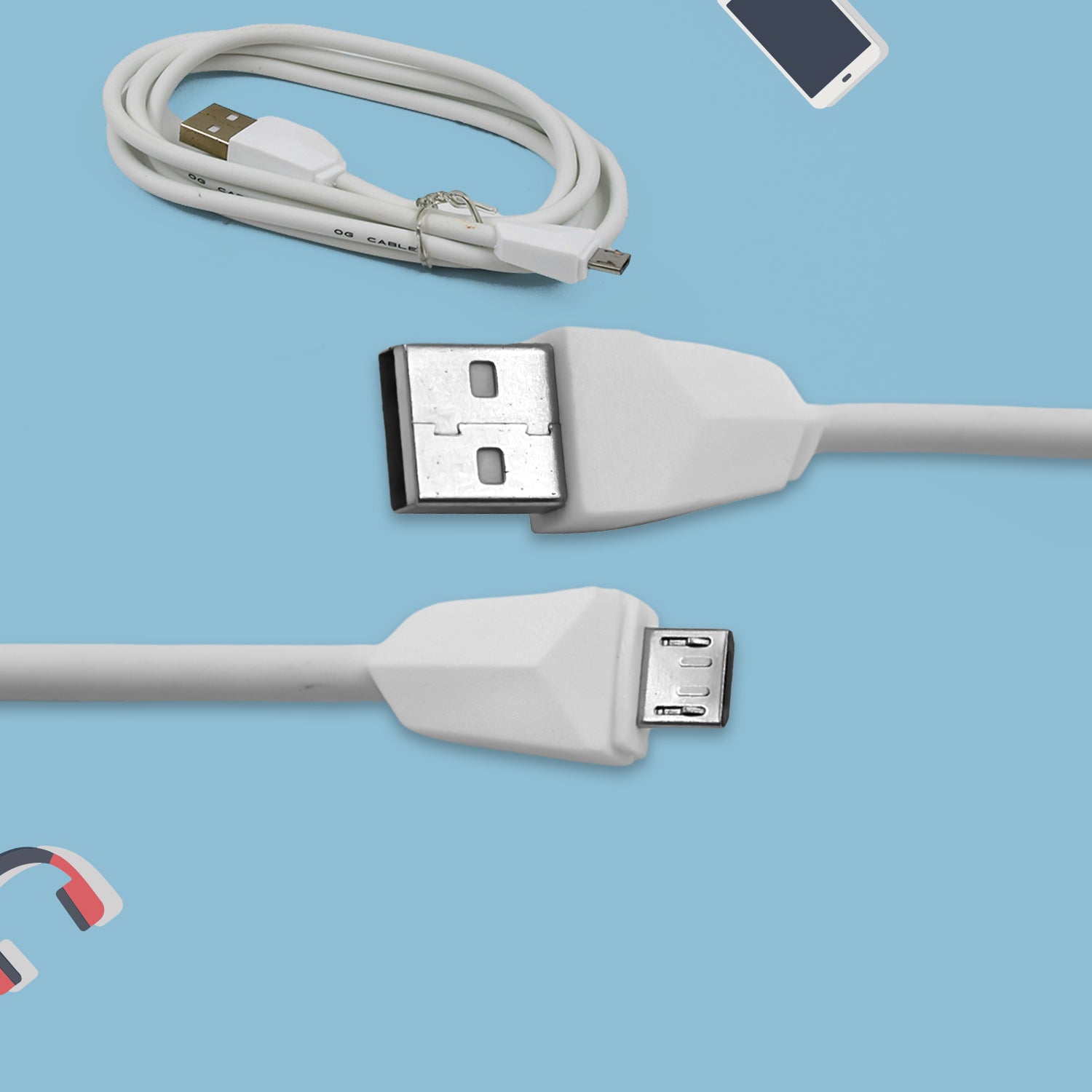 JK 2A Fast Micro Charging Cable