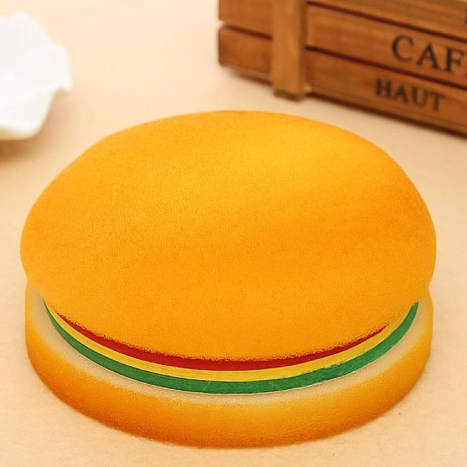 Burger Shaped Notepad  /  Sticky Notes  /  Memo Pads, Unique Mini Notes (Multicolor)