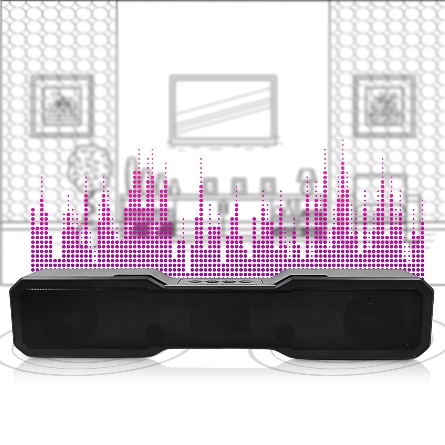 3D Sound Wireless Bluetooth Speaker (1 Pc)