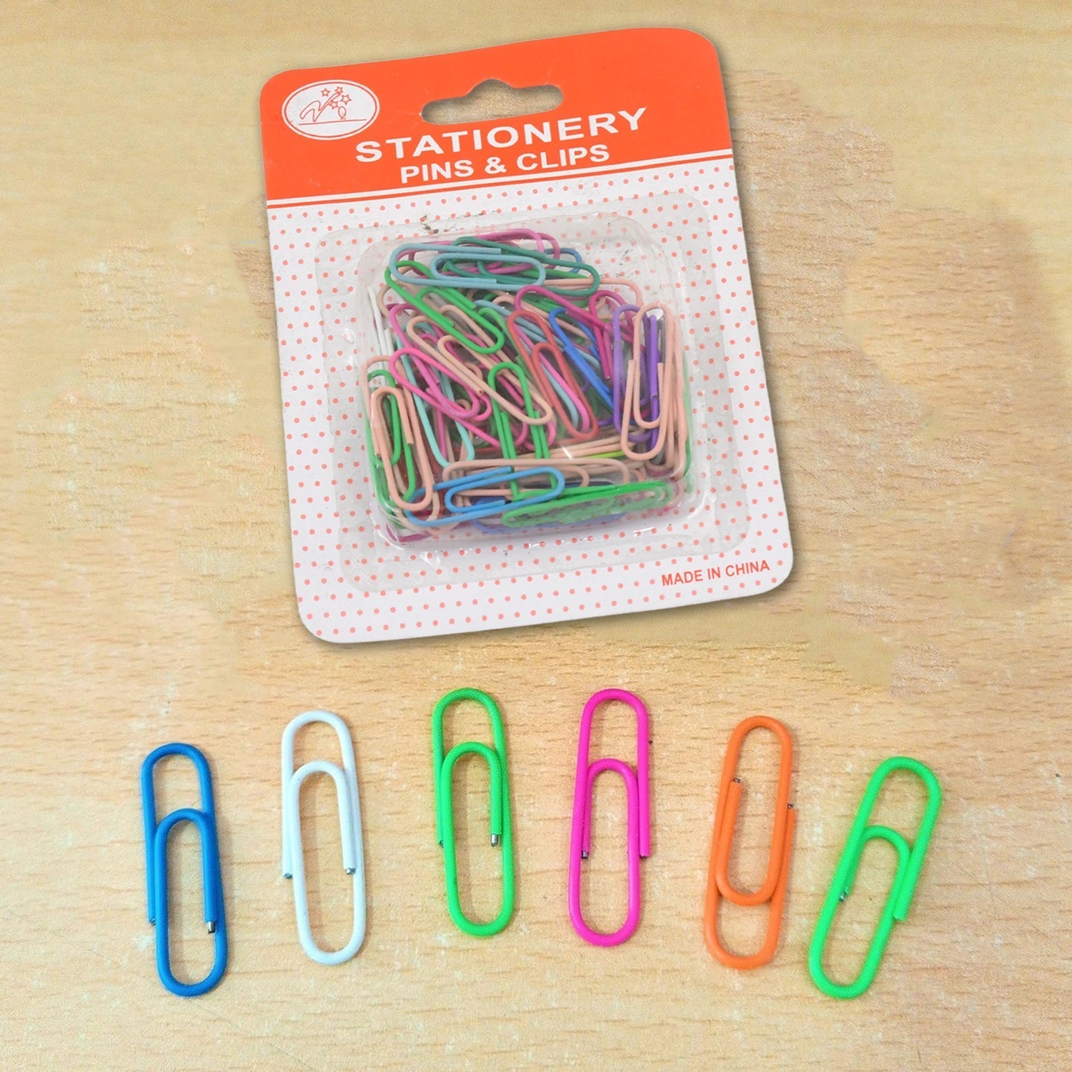 Multipurpose Assorted Color Paper Clips (Approx 70 Pcs / Small Size)