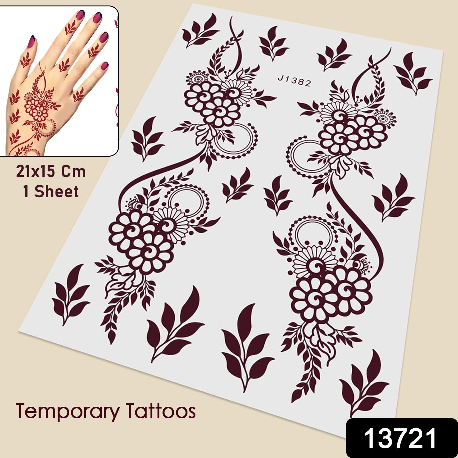 Temporary Tattoos Tattoo Sticker Skin Tattoo Stickers (1 Sheet)