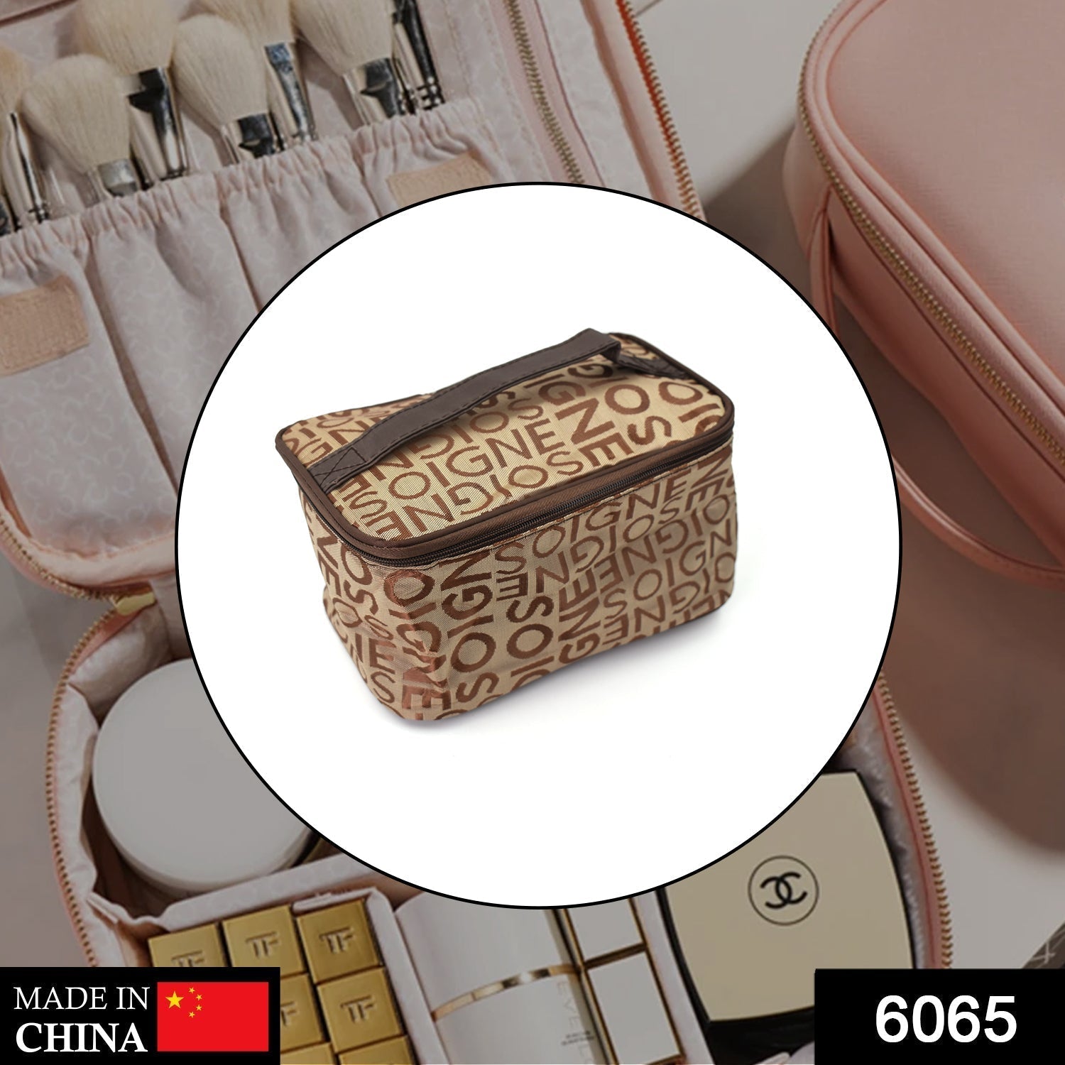 Portable Makeup Bag widely used by women’s for storing their makeup equipment’s and all while travelling and moving.