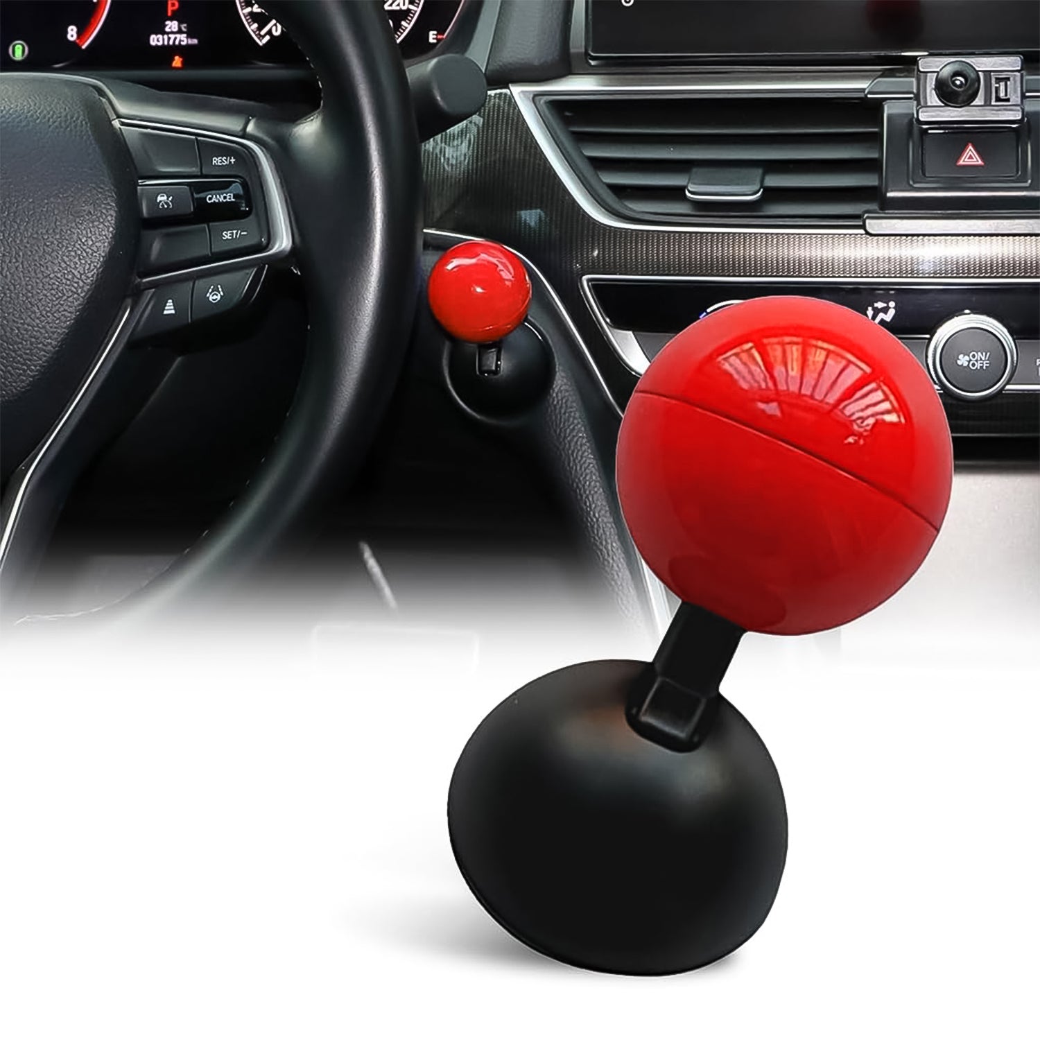 Ball Design Car Push Start Button Rocker / Cover (1 Pc)