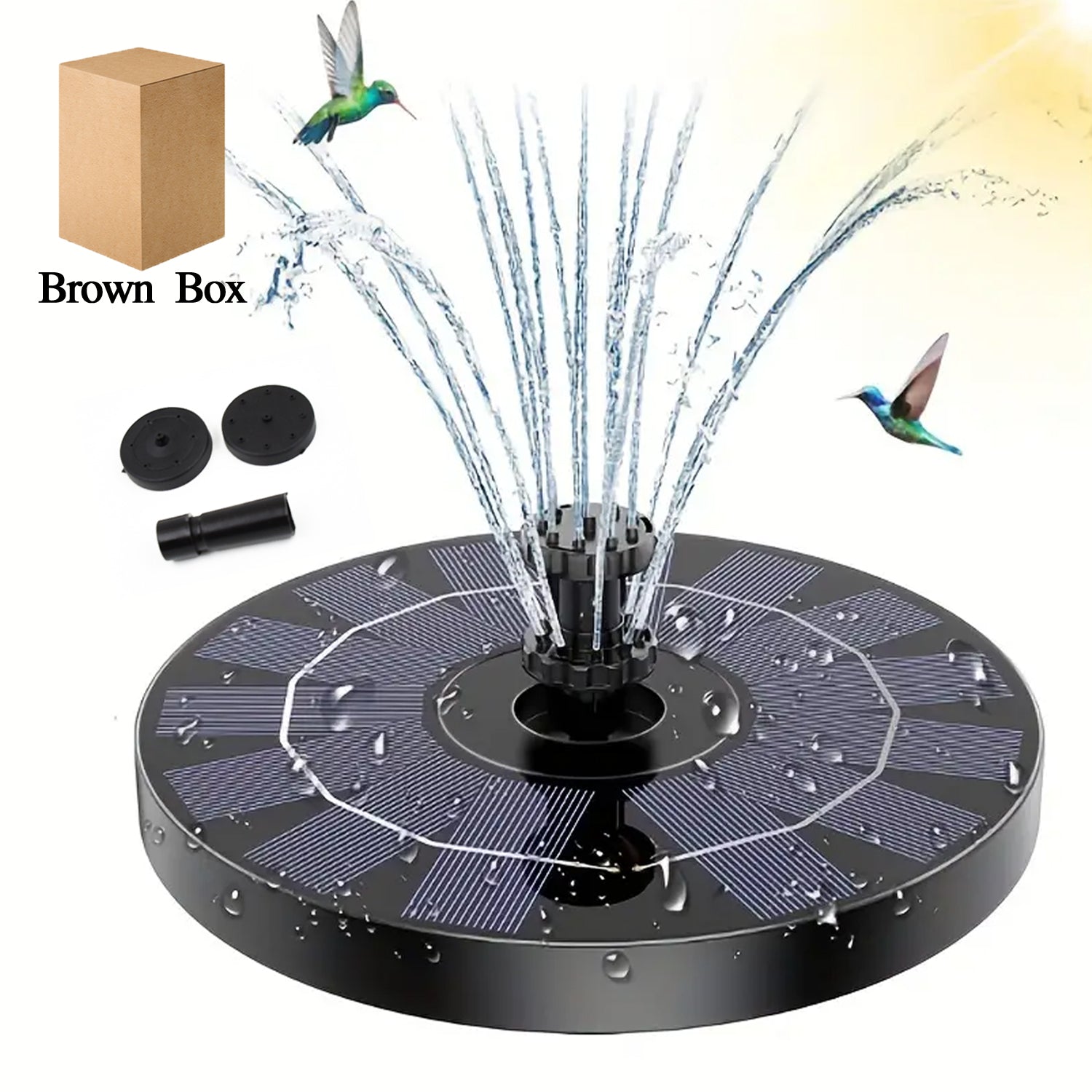 Solar Water Fountain Pump with Multi Spray Modes (1 Set)