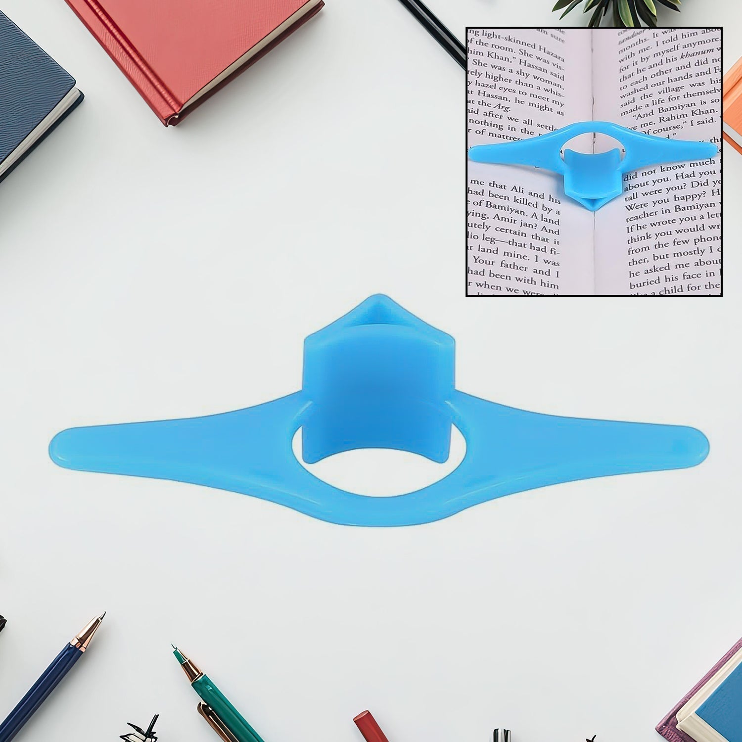 Multi-Function Plastic Thumb Book Support Book Page Holder (1 Pc)