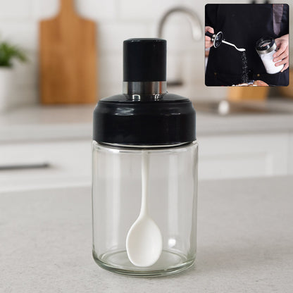 Clear Glass Kitchen Storage Jar