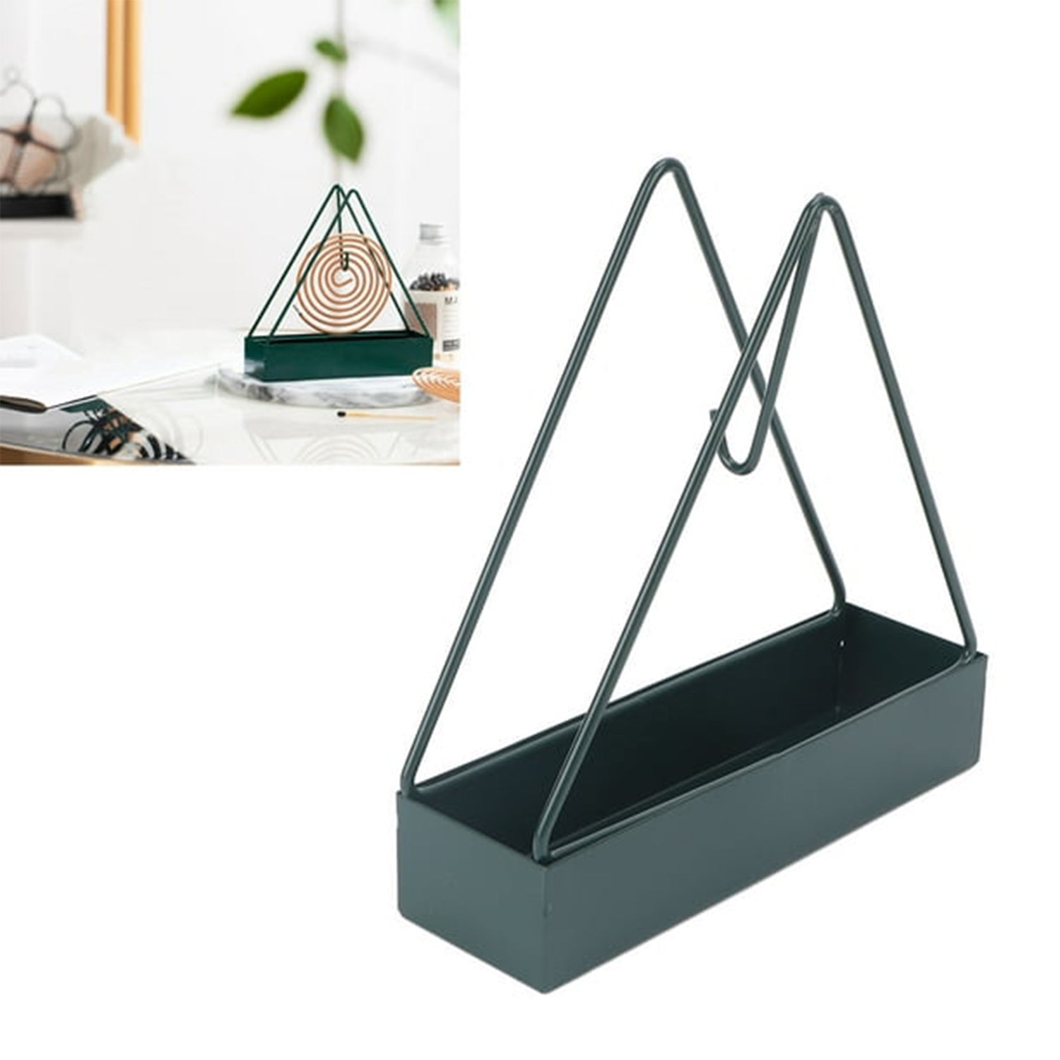 Mosquito Coil Holder Frame, Triangular Shape Iron Mosquito Incense Holder Mosquito Repellent Incense Holder, Hanging, Mosquito Repellent, Outdoor, Stylish, Mosquito Repellent Incense Holder