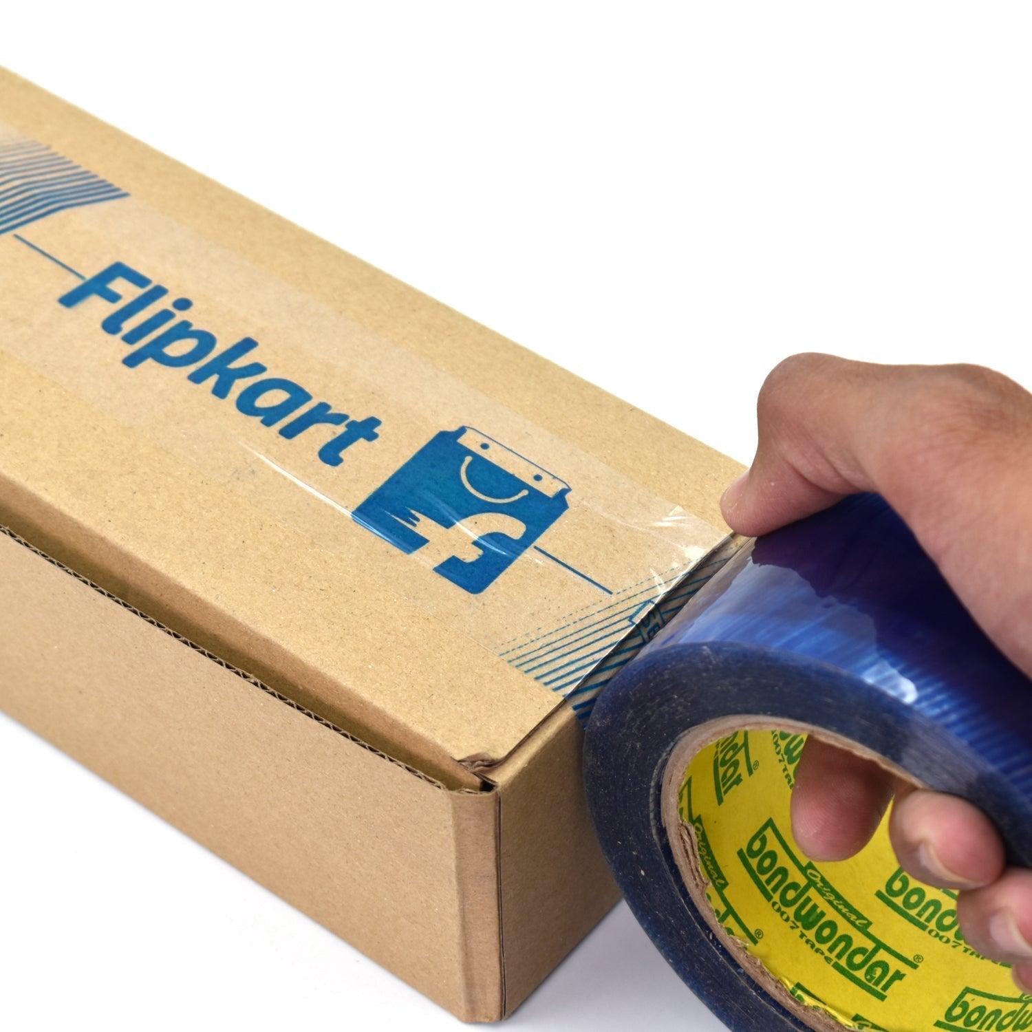 Flipkart Print Blue Tape For Packaging Gifts And Products By Flipkart For Shipping And Delivering Purposes Etc.