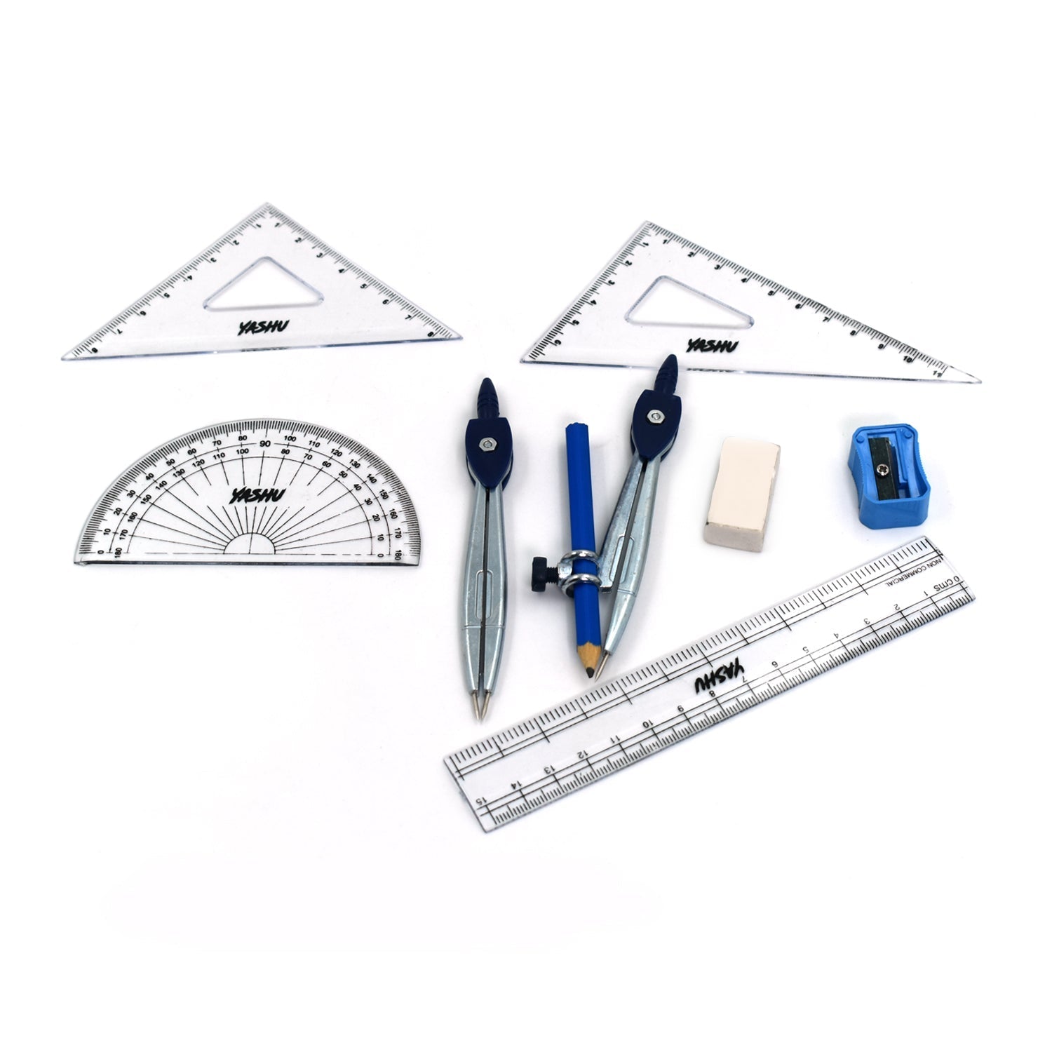 Geometry Box 10 Pc For Students Of Schools And Colleges Especially Used During The Time Of Study And Learning Etc.