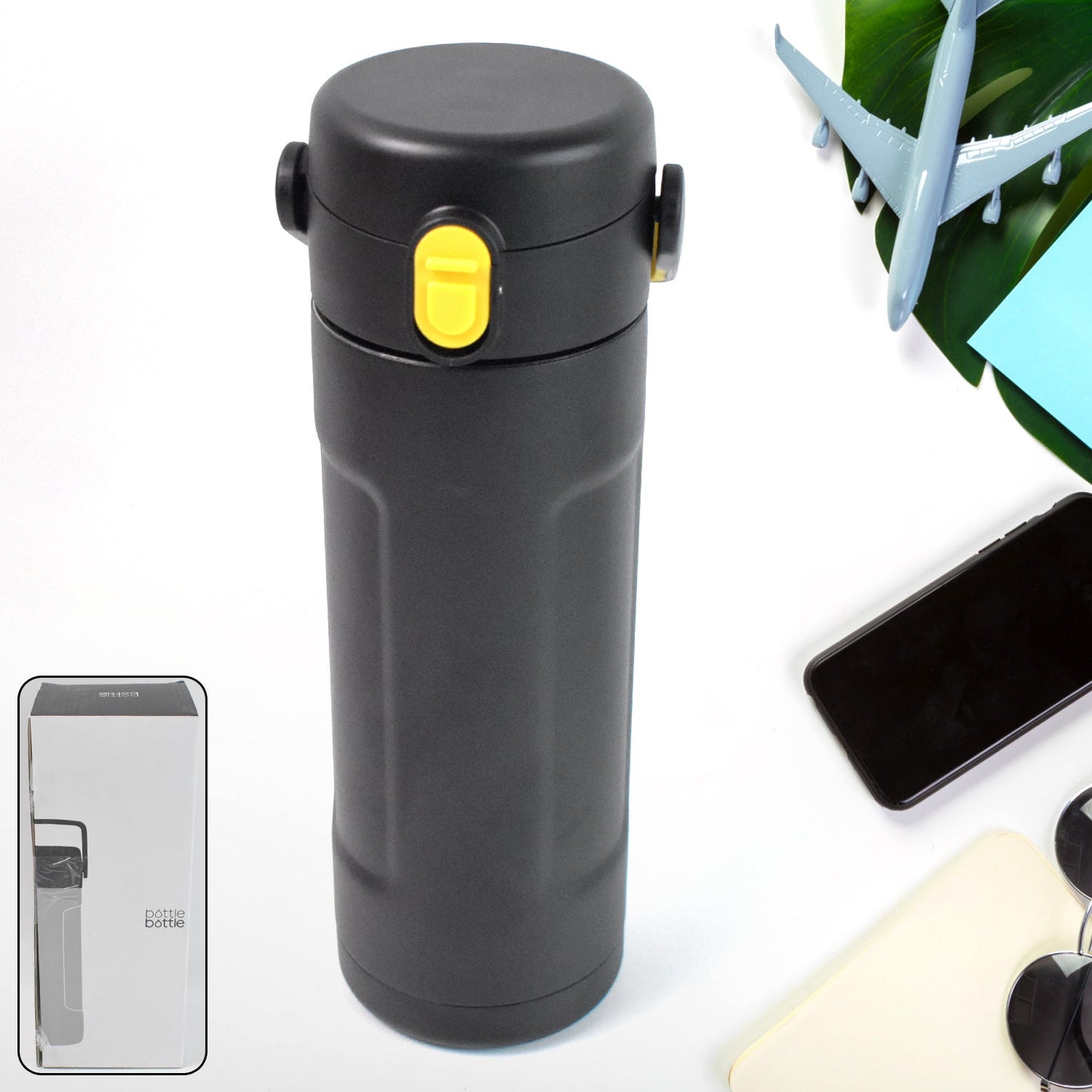 Insulated Water Bottle - Vacuum Sealed, Leak Proof, BPA Free - Perfect for Hot & Cold Beverages