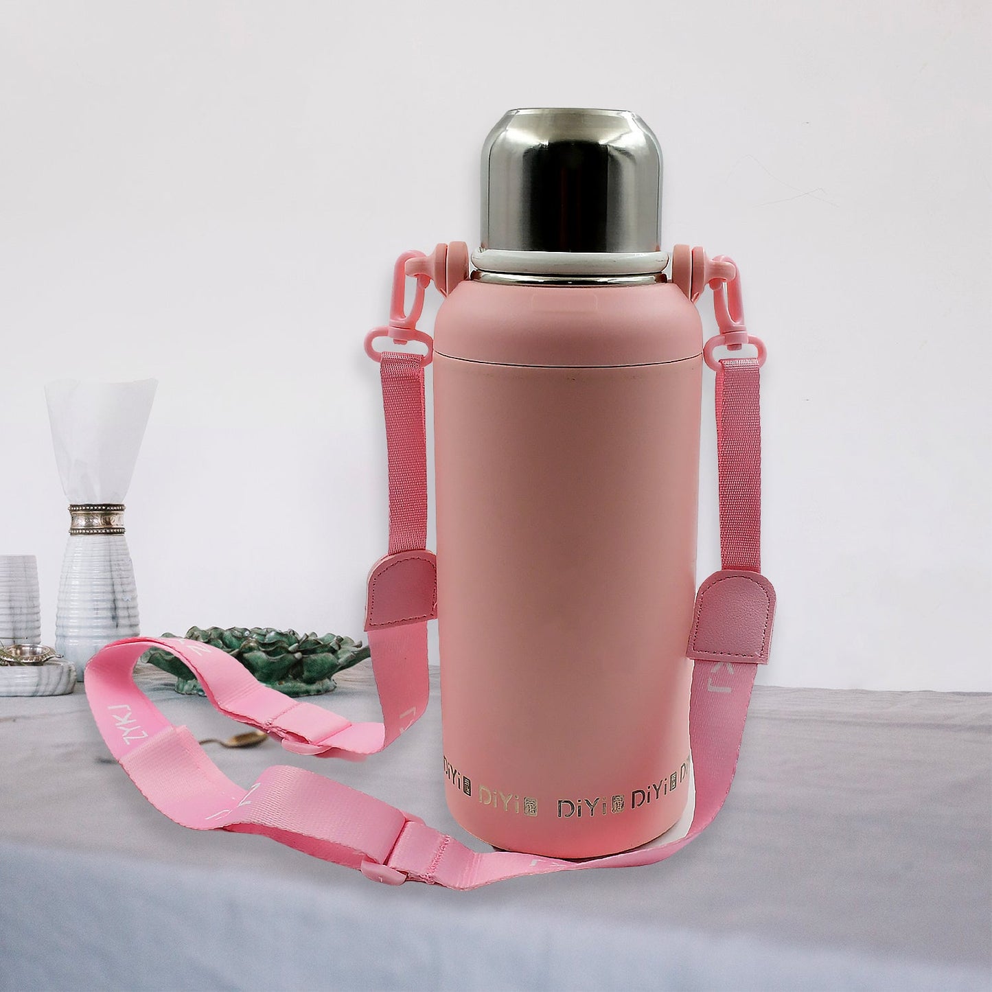 Stainless Steel 316 Stainless Steel, Vacuum Insulated Cup / Bottle, Portable Travel Kettle / Water Bottle with Handle, Outdoor Large Capacity Sports Kettle Cups / Bottle (1300 ML)