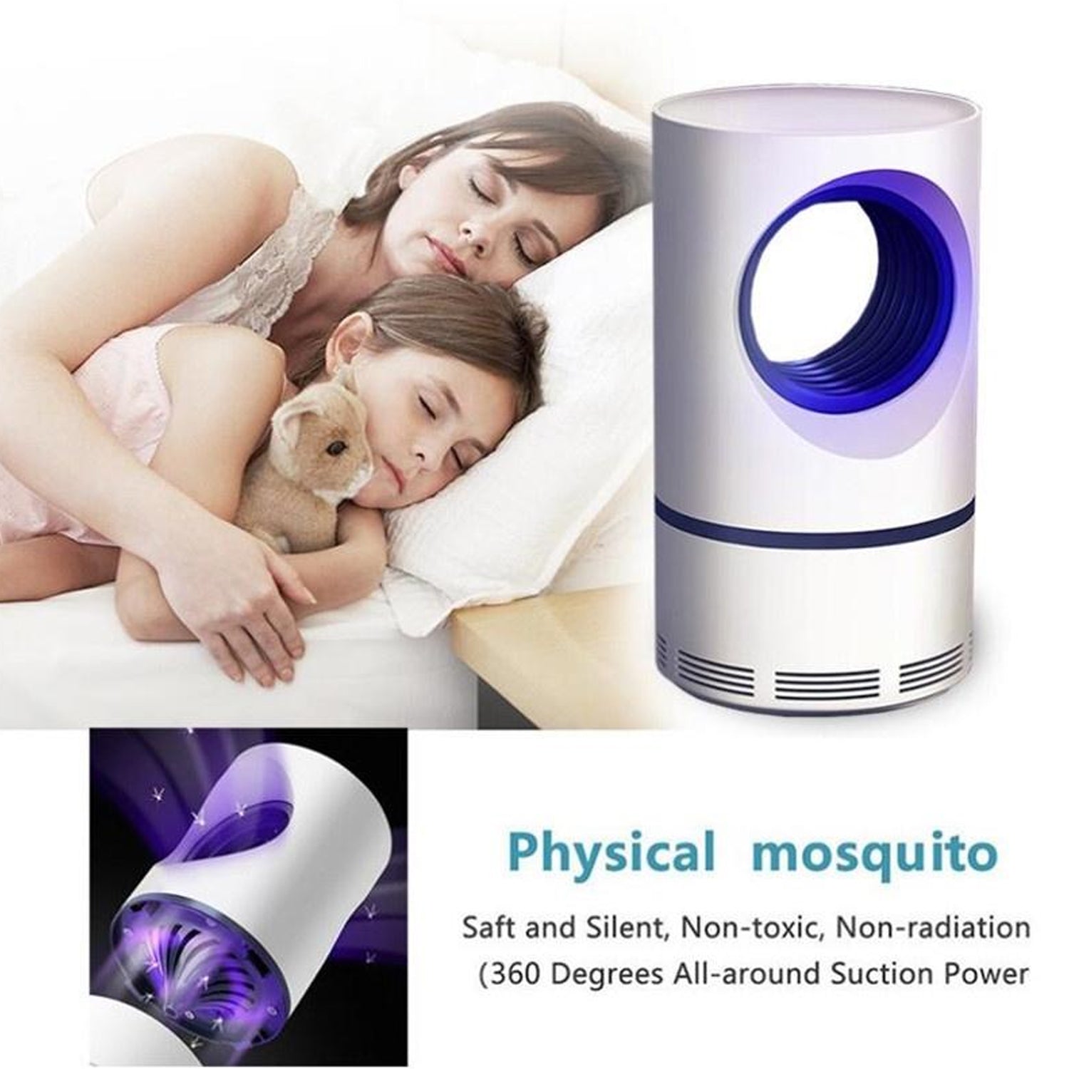 Eco-Friendly LED Mosquito Killer Lamp for Home, Electric Insect Killer