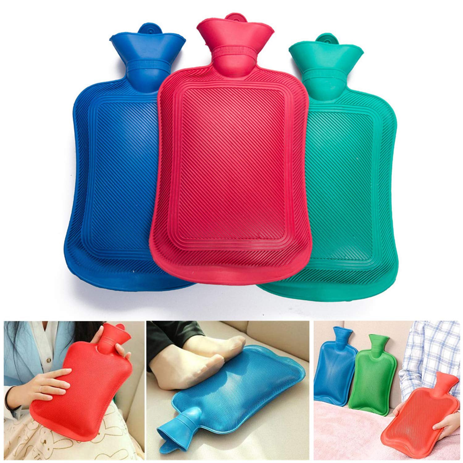 Rubber Hot Water Heating Pad Bag for Pain Relief(Medium)