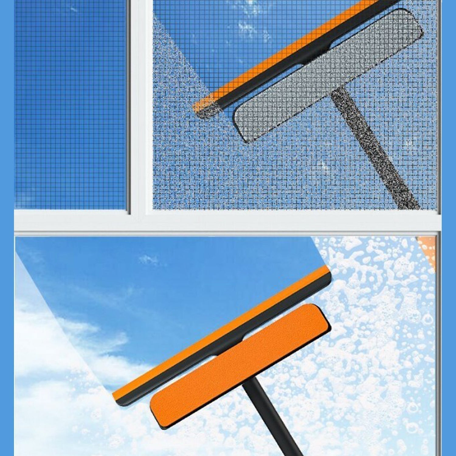 3 in 1 Glass Wiper used in all kinds of household and official places for cleaning and wiping of floors, glasses and dust etc.