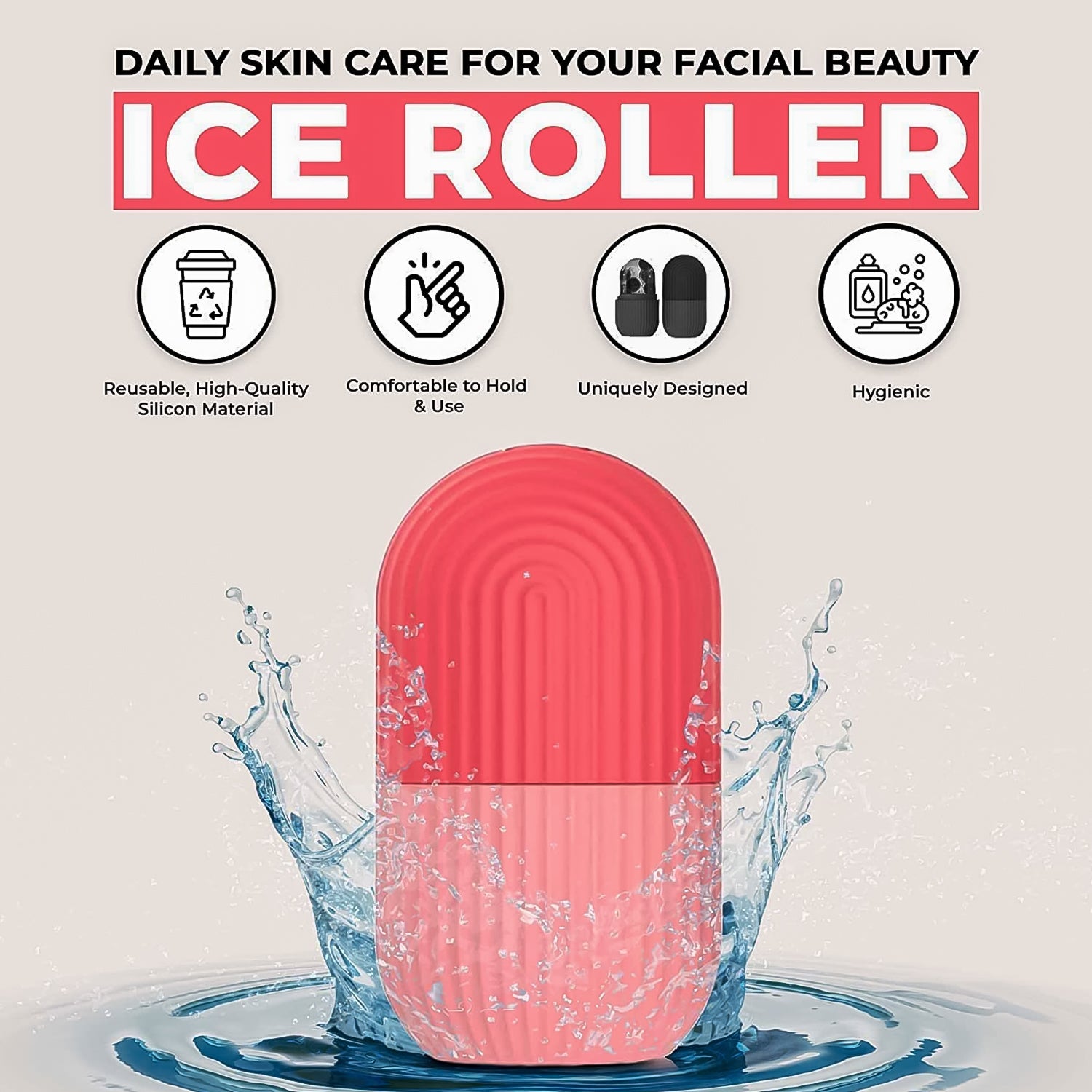 Beauty Face Massage Ice Roller (1 Pc)