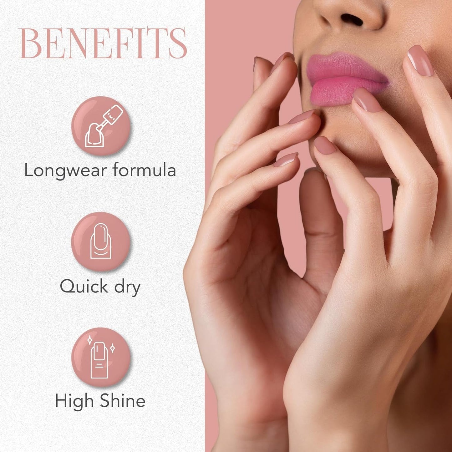 Beauty Party Peach Gel Nail Polish