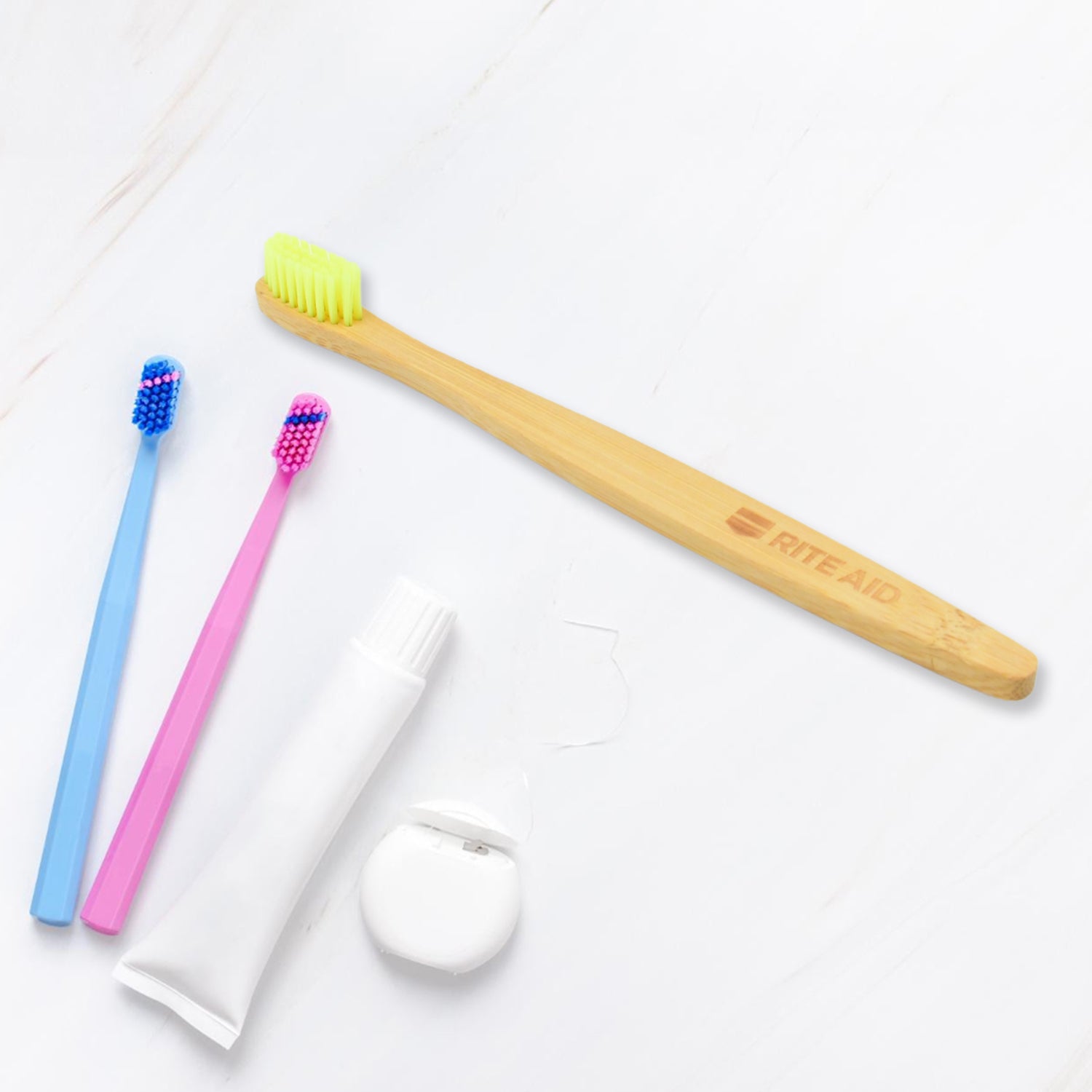 Bamboo Wooden Toothbrush (15 pcs set / With Round Box)