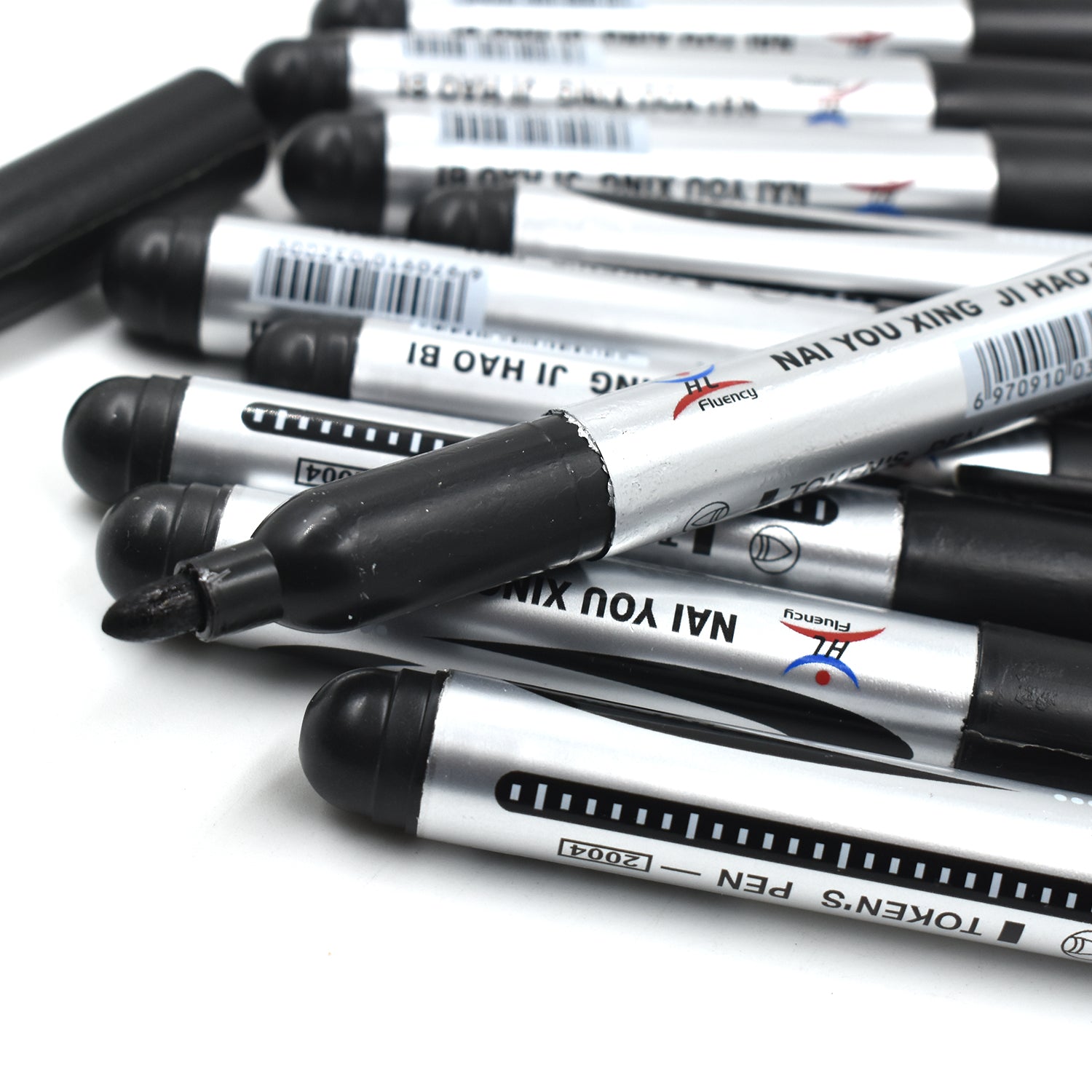 10 Pc Black Marker used in all kinds of school, college and official places for studies and teaching among the students.