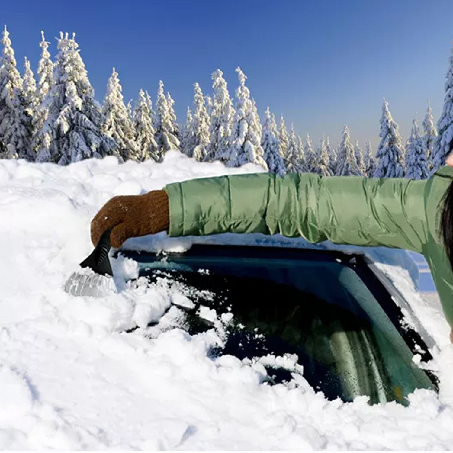 Ice Scraper Windshield With Window For Cars