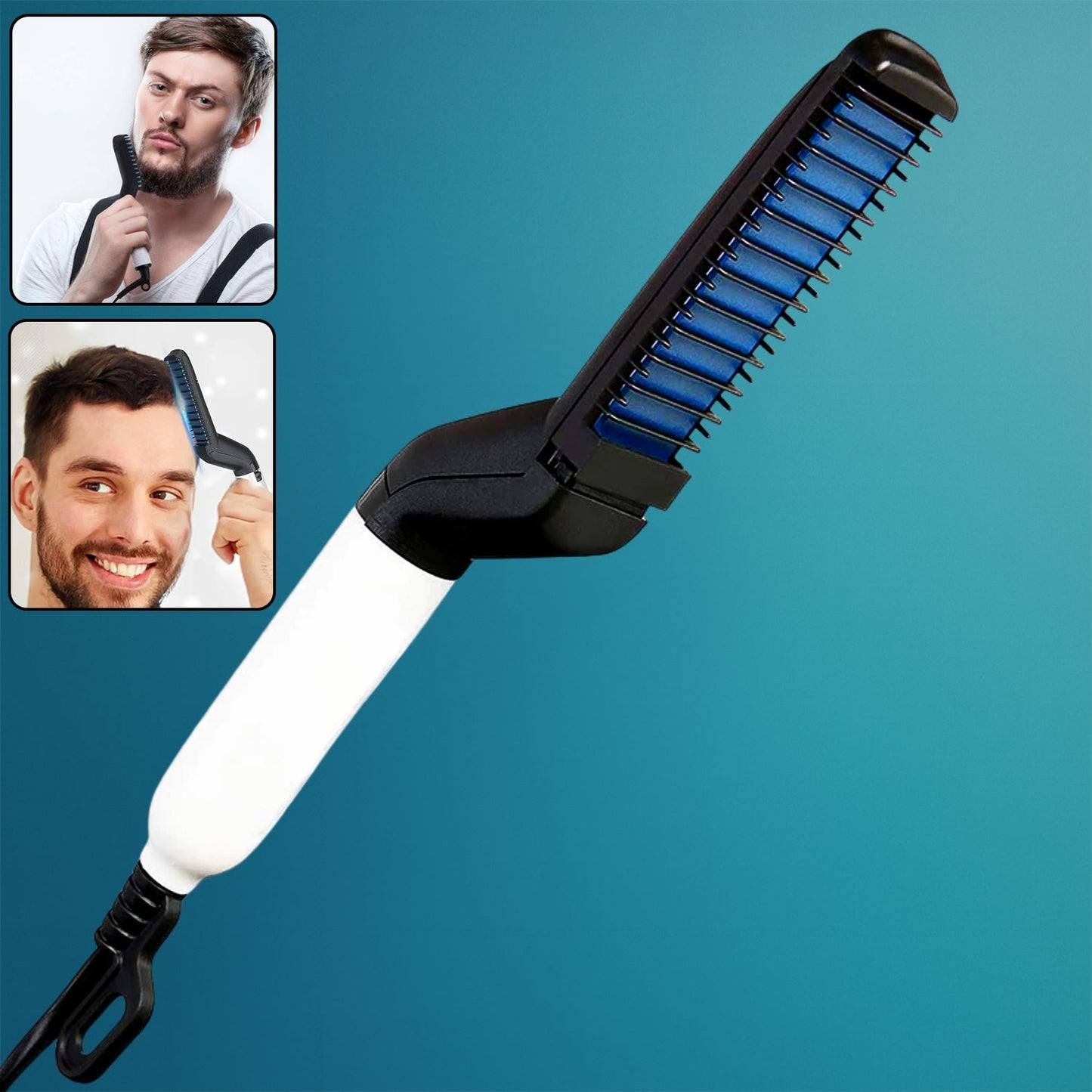 Men's Beard and Hair Curling Straightener (Modelling Comb), Hair accessories