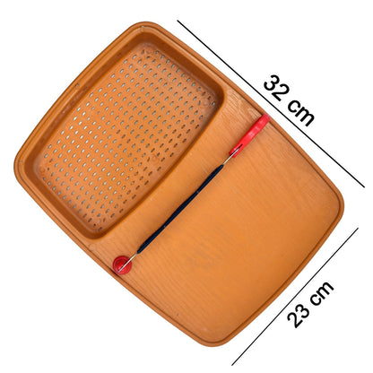 Thick Plastic Kitchen Chopping Cutting Slicing Tray with Holder