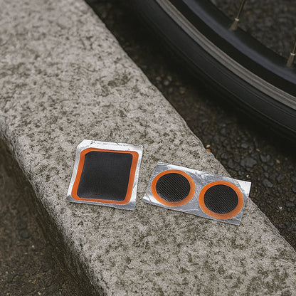 Bicycle Tire Repair Kit Puncture Repair Set with Adhesive Portable Tools (Mix Design / 1 Set)