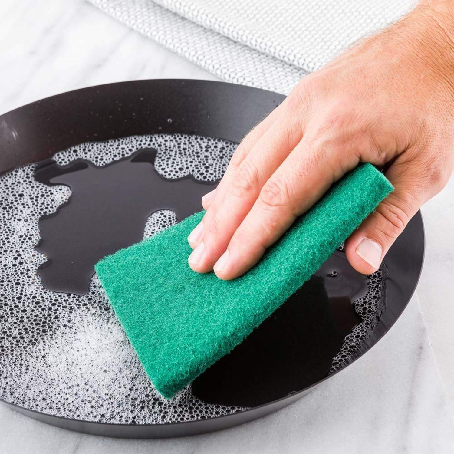 Scrub Sponge Cleaning Pads Aqua Green  10PCS