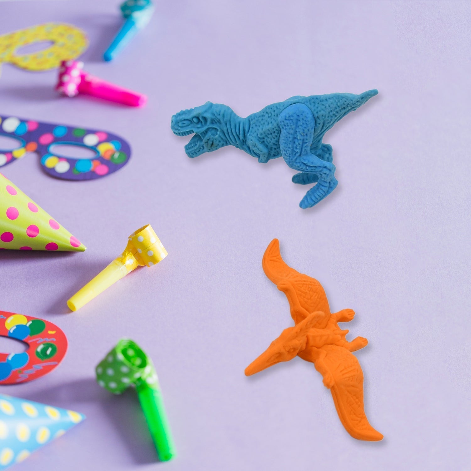 Dinosaur Shape Erasers Animal Erasers (4 Pcs Set)