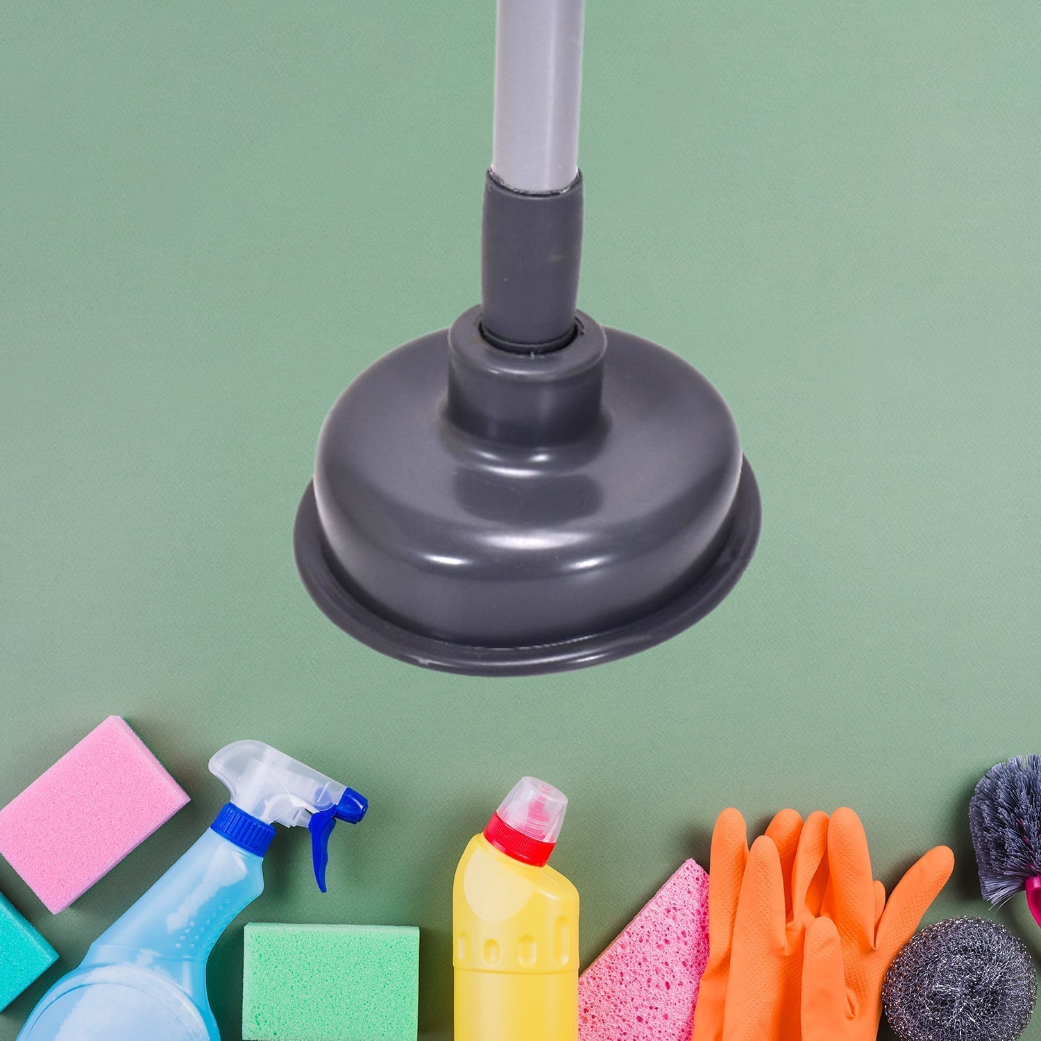 Toilet Plunger - for Clogs in Toilet Bowls and Sinks in Homes, Commercial and Industrial Buildings.