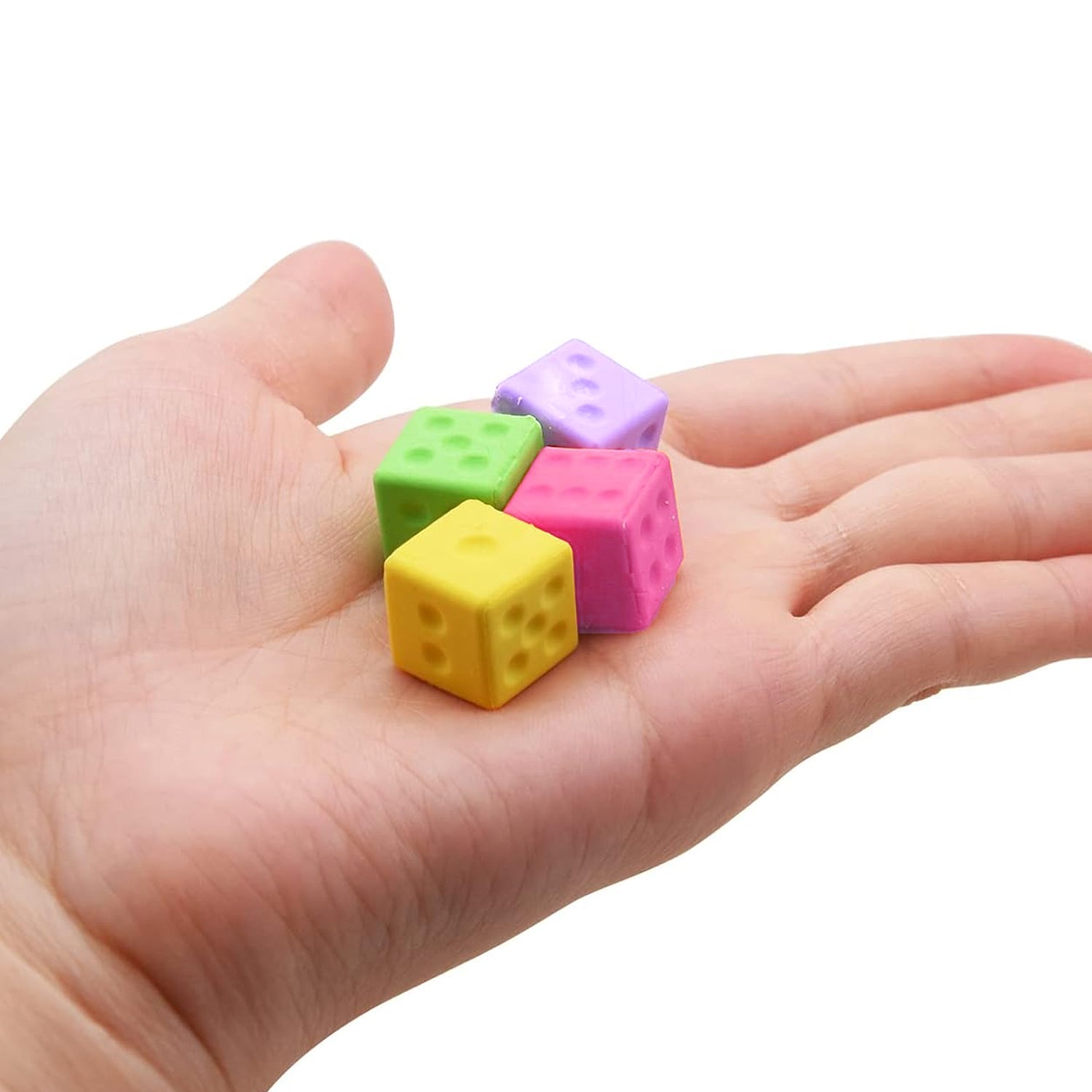 Eraser for Kids| Creative Dice Shape Erasers Kids (4 Pcs / Mix Design)