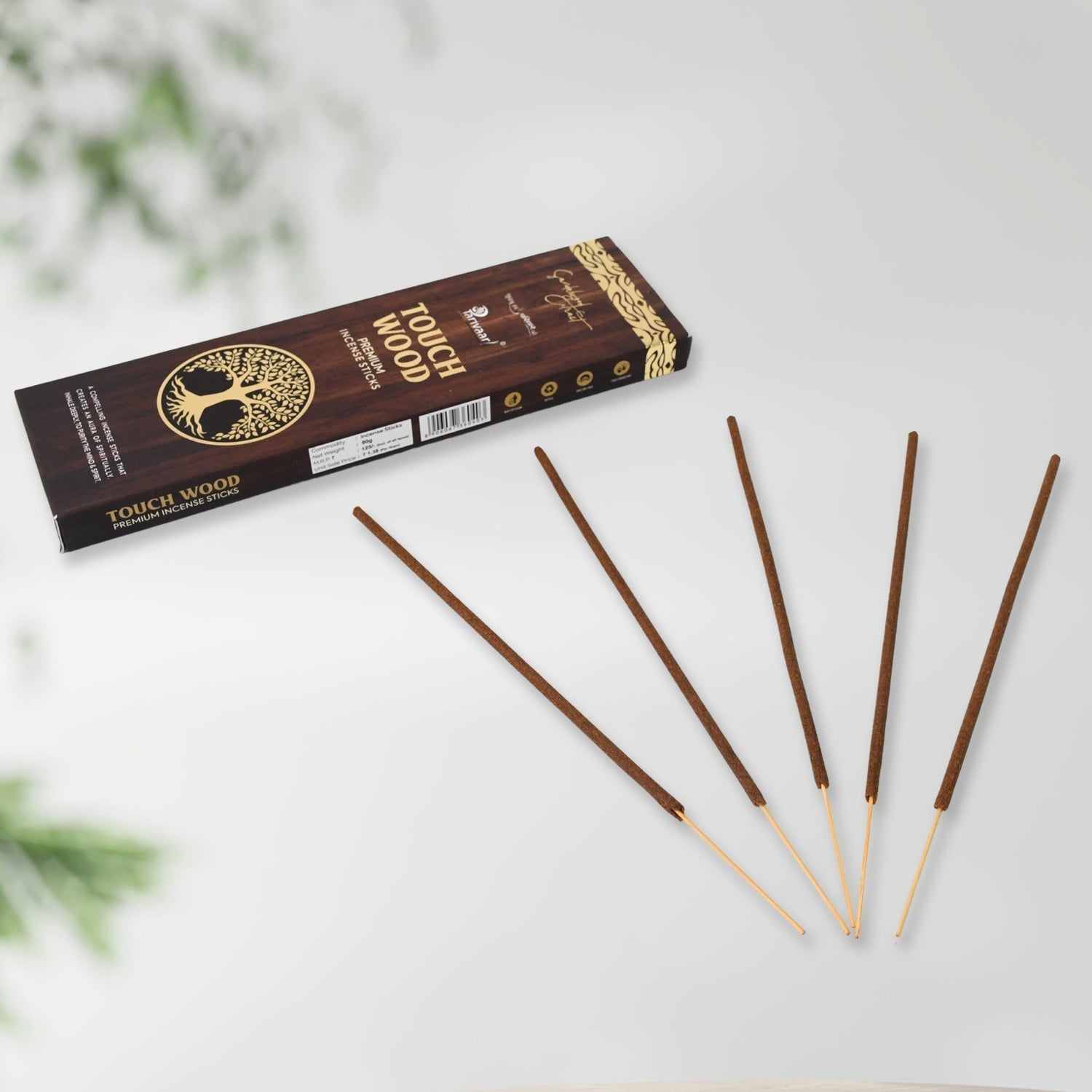 Touch Wood Agarbatti / Incense Sticks for Home, Office (90 GM)