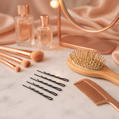 Small Black Hair Bobby Pins (36 Pc)