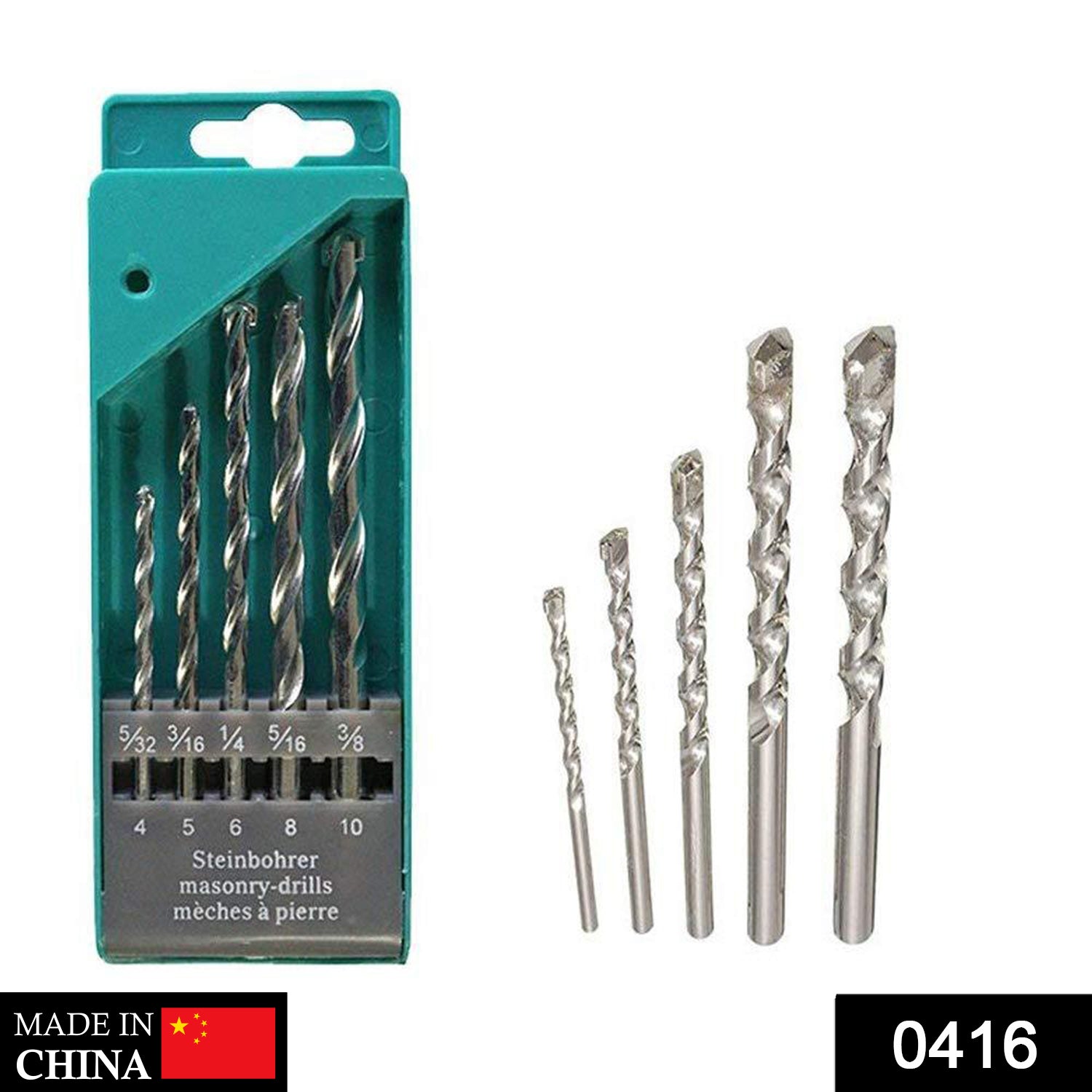 Metal Drill Bit Set (Multicolor, 5-Piece)