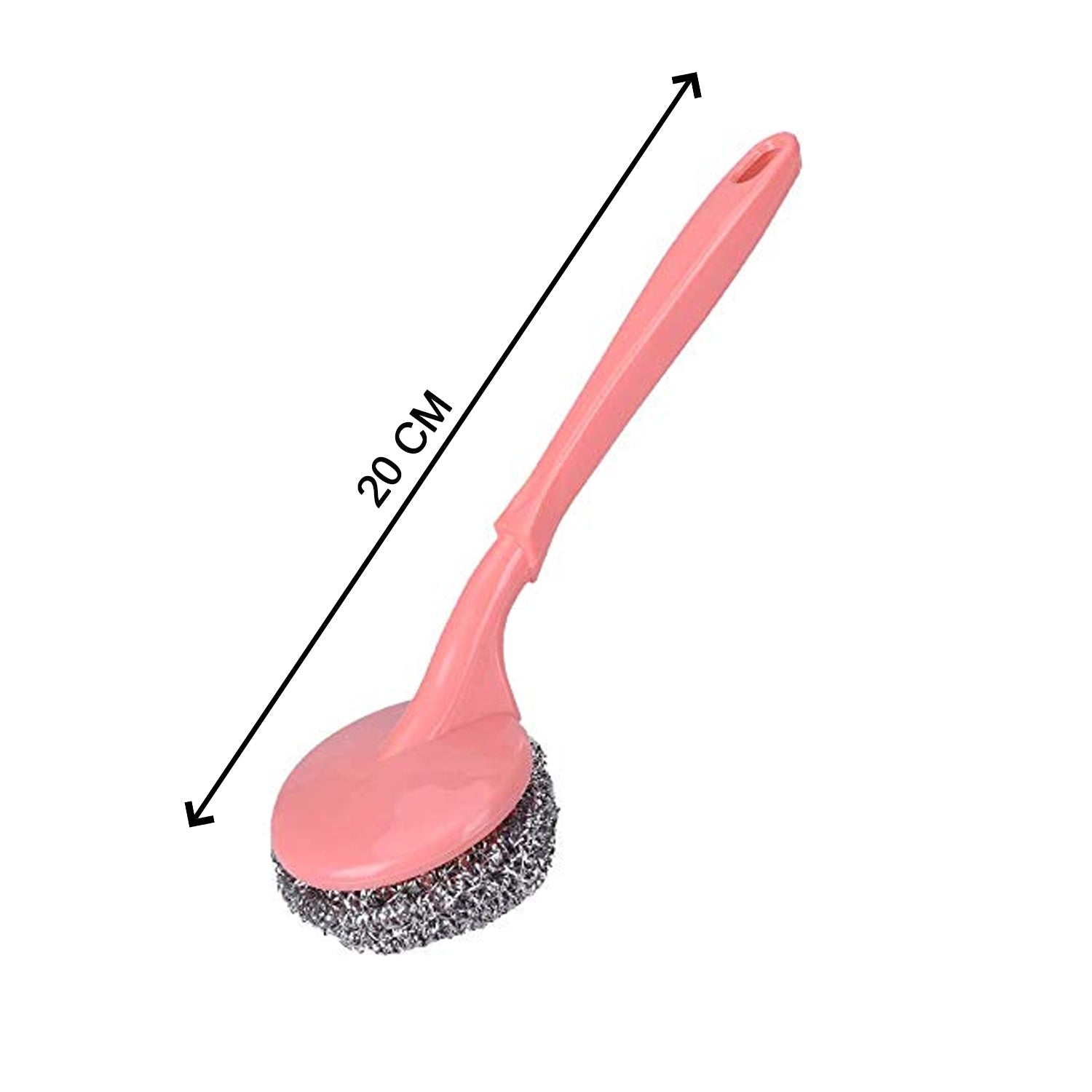 Scrubber with Handle for Kitchen and Utensil Cleaning and Hard Stains,