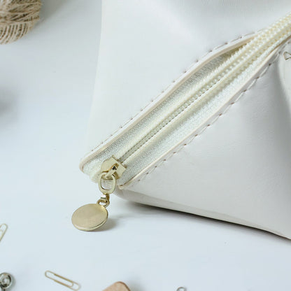 Travel Makeup & Toiletry Organizer Pouch with Zipper & Handle (1 Pc / Mix Color)