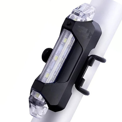 Rechargeable LED Bicycle Front & Rear Safety Light (1 Pc)