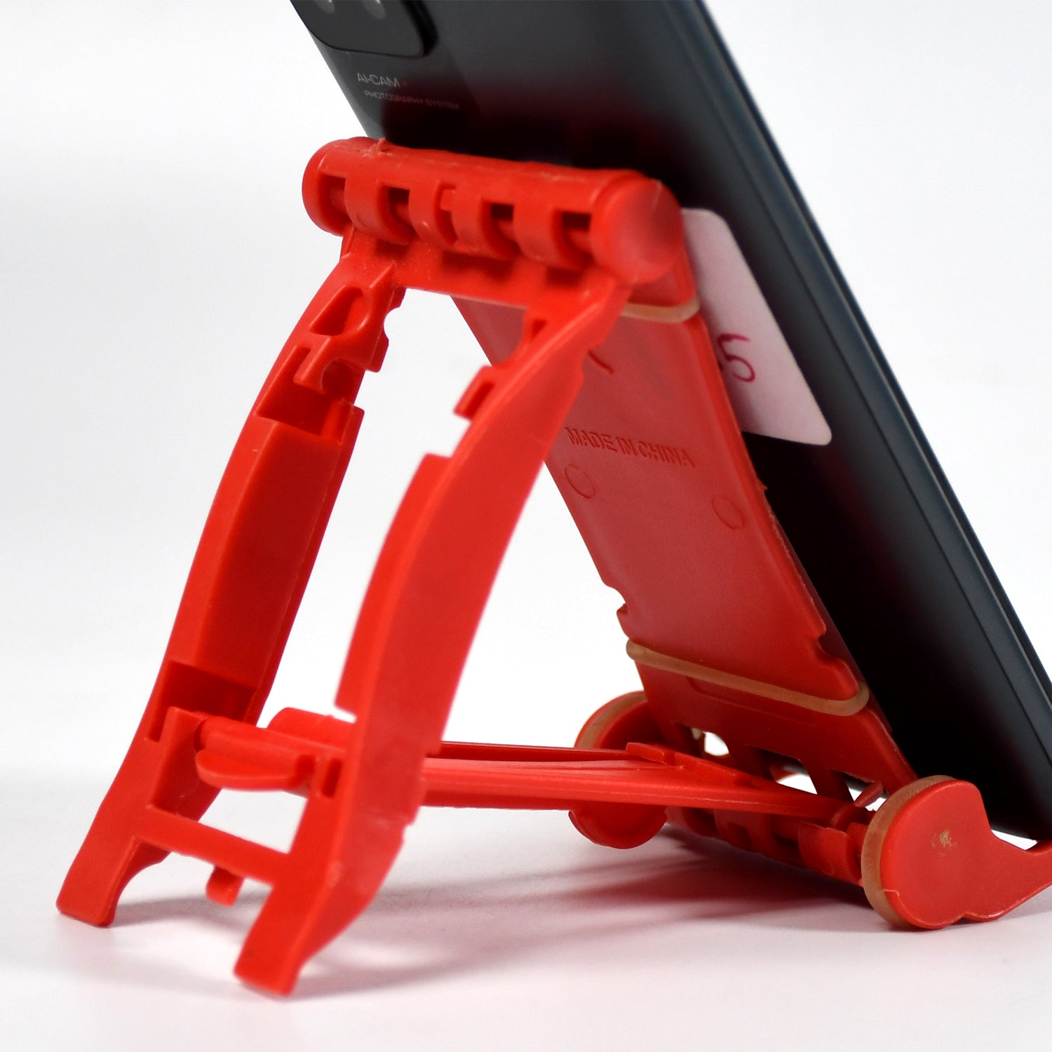 Adjustable Foldable Plastic Square Mobile Stand Premium Mobile Stand Use For Home , Office & Multiuse