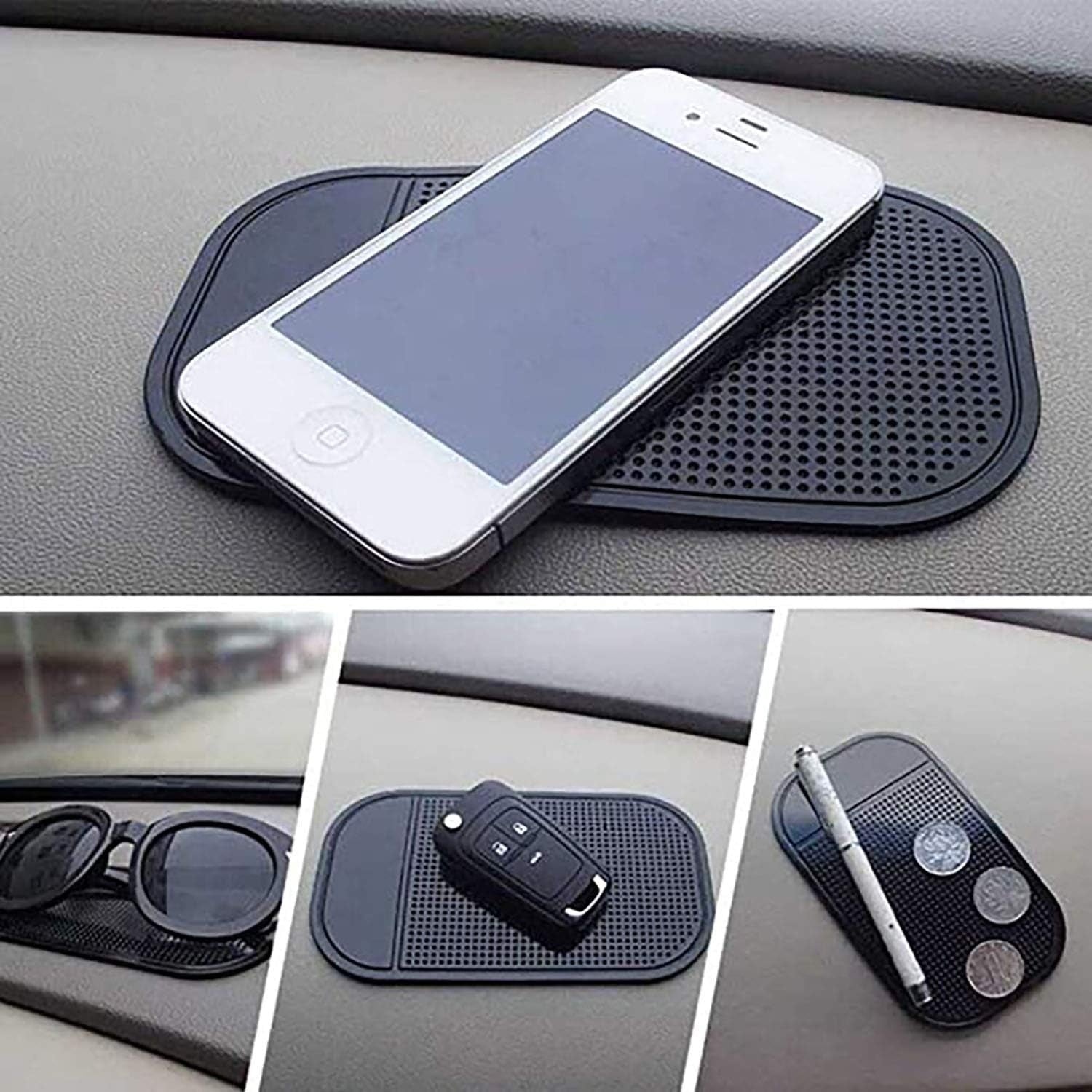 Car Non-Slip Mat Car Holder, Non-Slip Mat Anti-Slip Car Gel Pads  Adhesive Mat Non-Slip Mat Car Dashboard for Other Equipment such as Mobile Phones Keys Glasses (1 Pc)